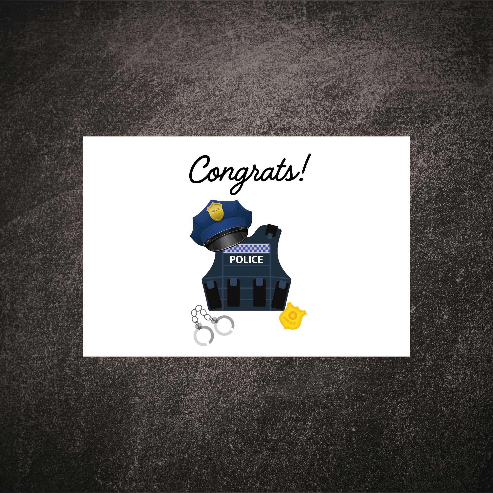 Congrats Law Enforcement Greeting Card
