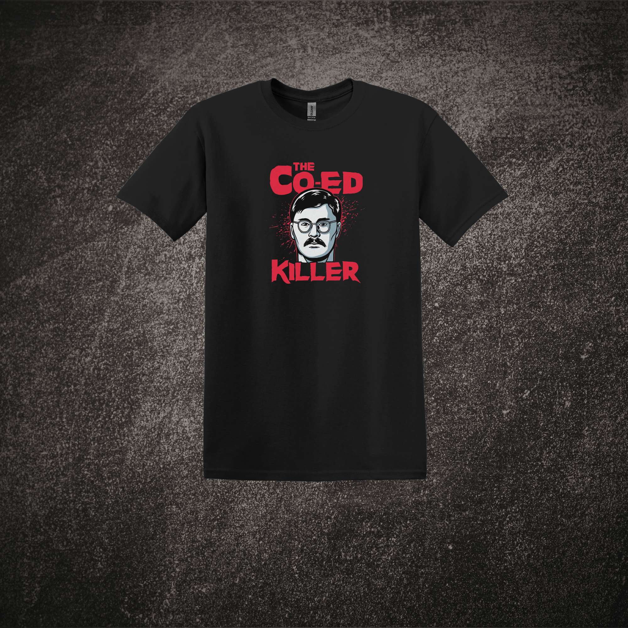 The Co-Ed Killer Mockup - SS Tee Black.png