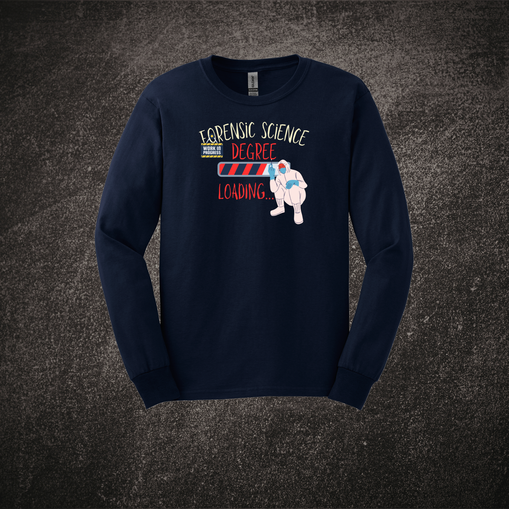 Forensic Science Degree Loading - LS Tee Navy.png