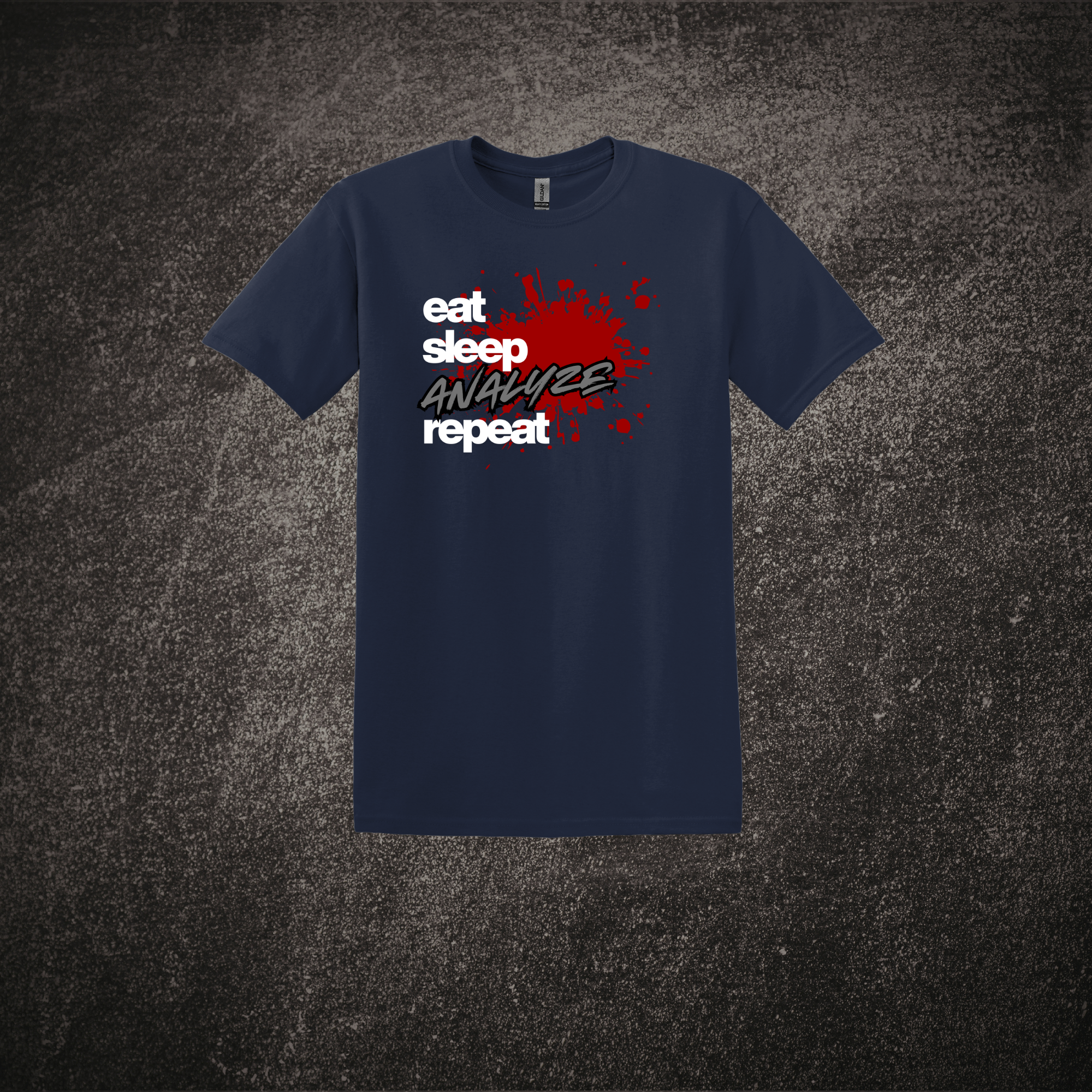 Eat Sleep Analyze Repeat - SS Navy.png