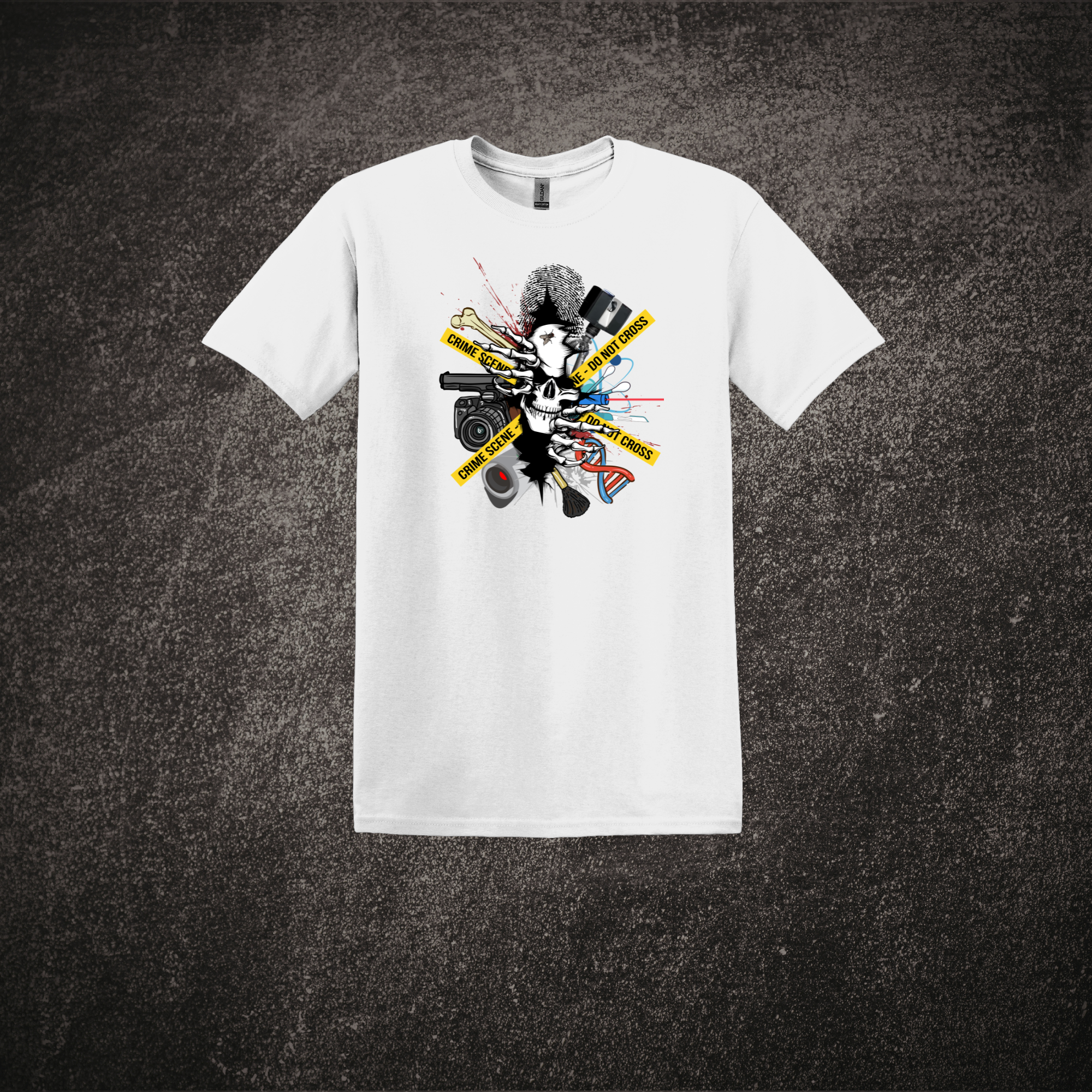Breaking Through Forensic Science - SS Tee White.png