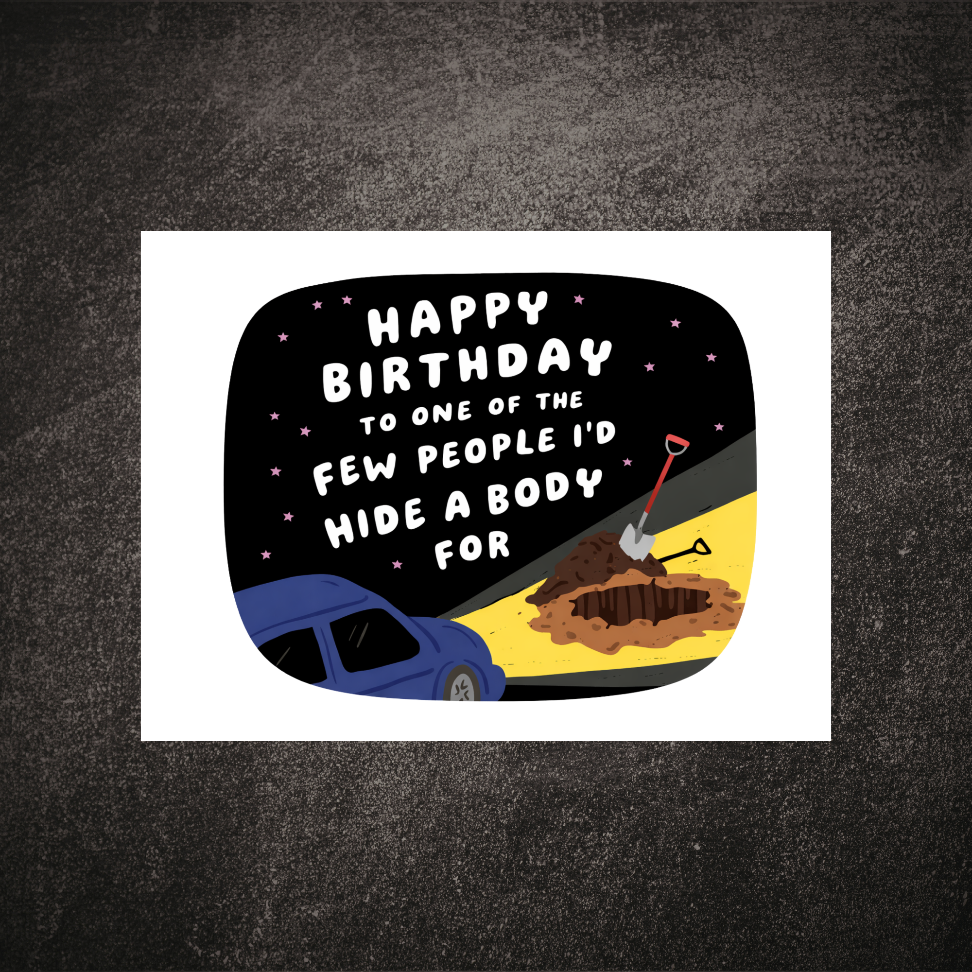 Hide a Body Birthday Greeting Card