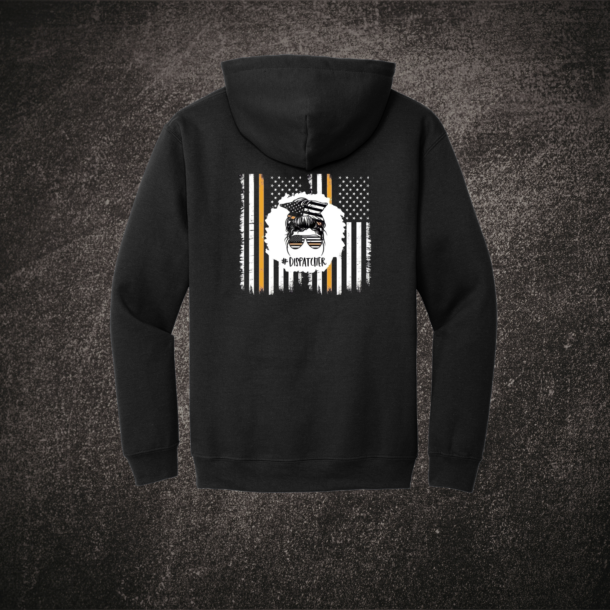 #DispatchLife Hoodie Black - Back.png