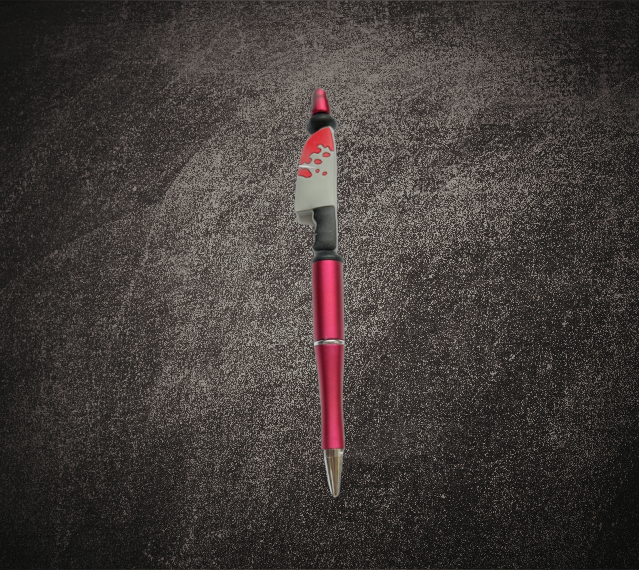 Custom Bloody Knife Beaded Pen