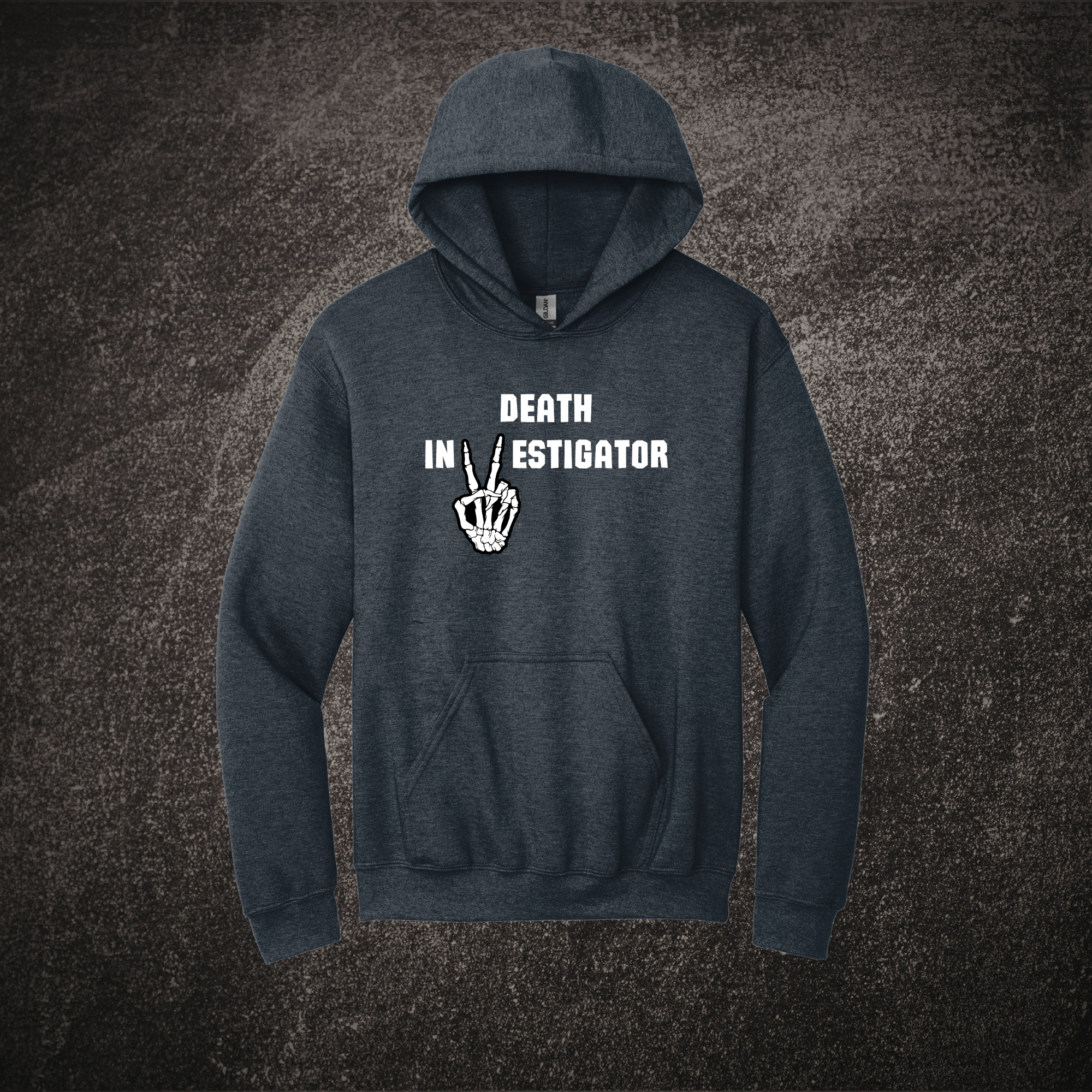 Deth Investigator Hoodie Dark Heather.png