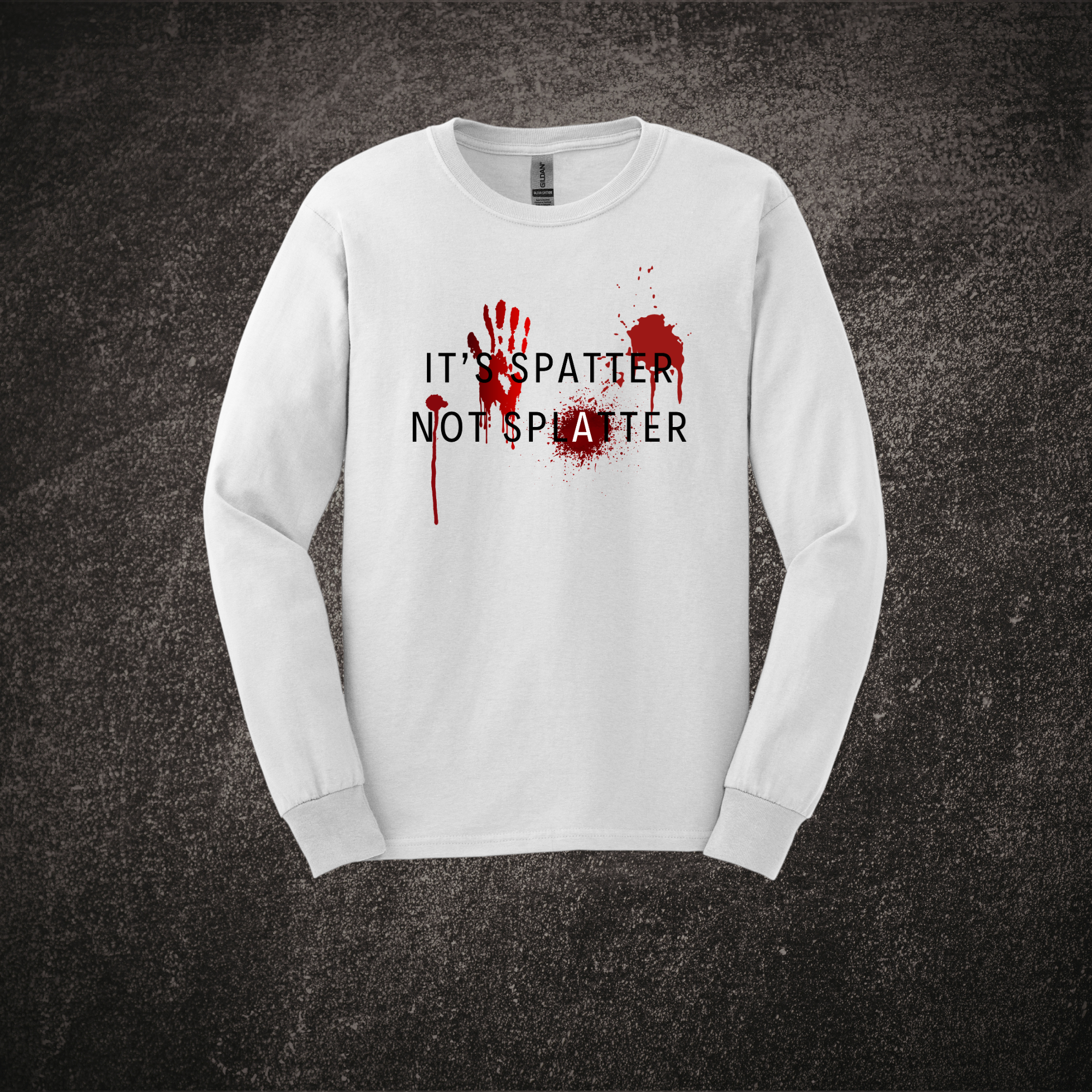 It's Spatter Not Splatter - LS White.png