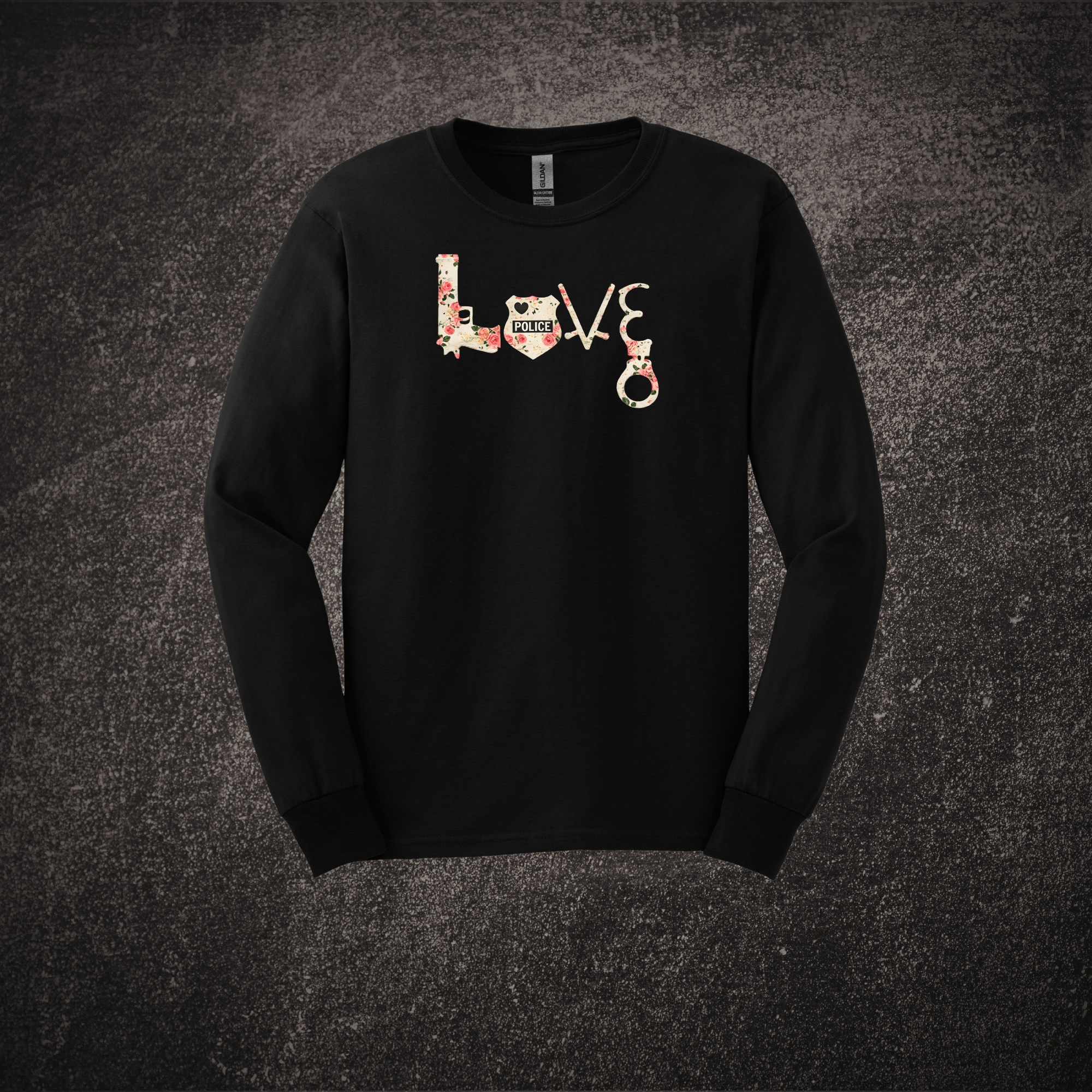 Police Love - LS Tee Black.png