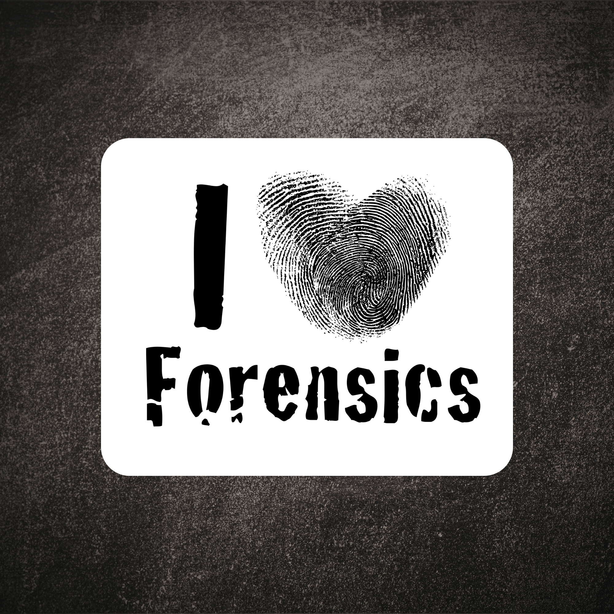 I Love Forensics Mousepad