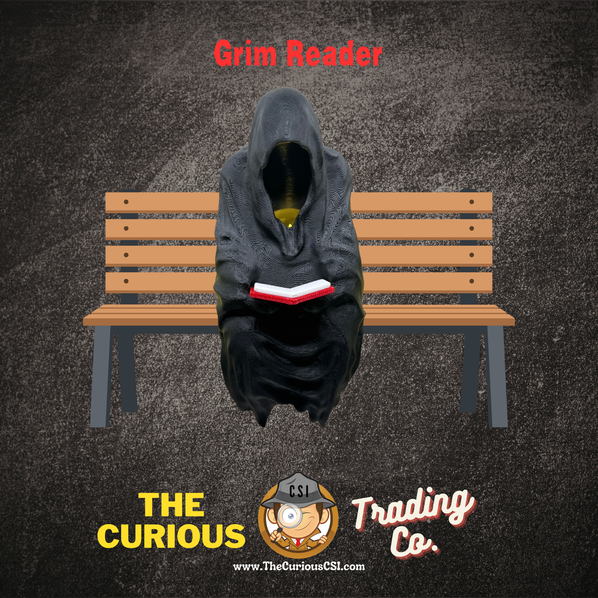 Grim Reader Desk/Shelf Decor
