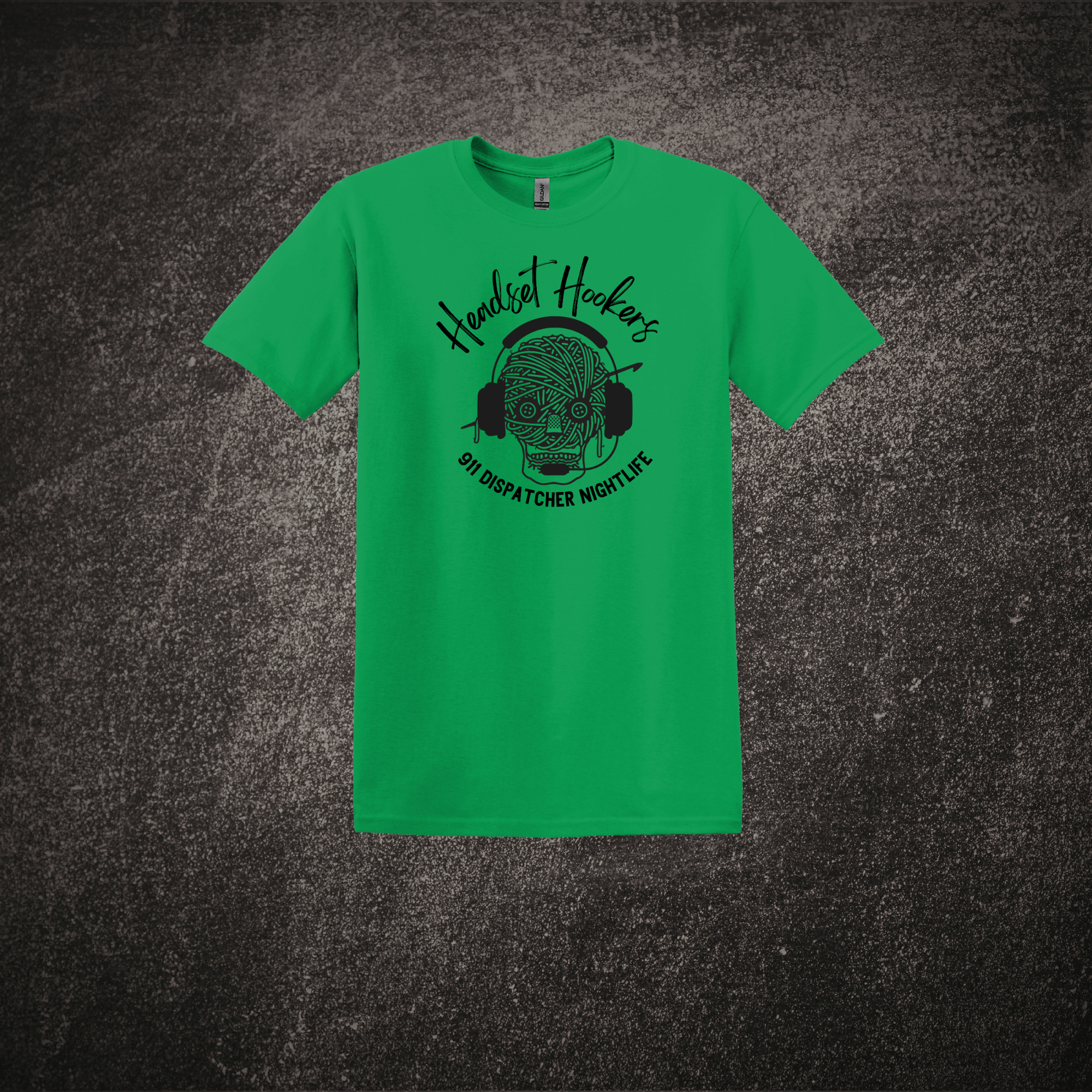 Headset Hookers - SS Tee Green.png