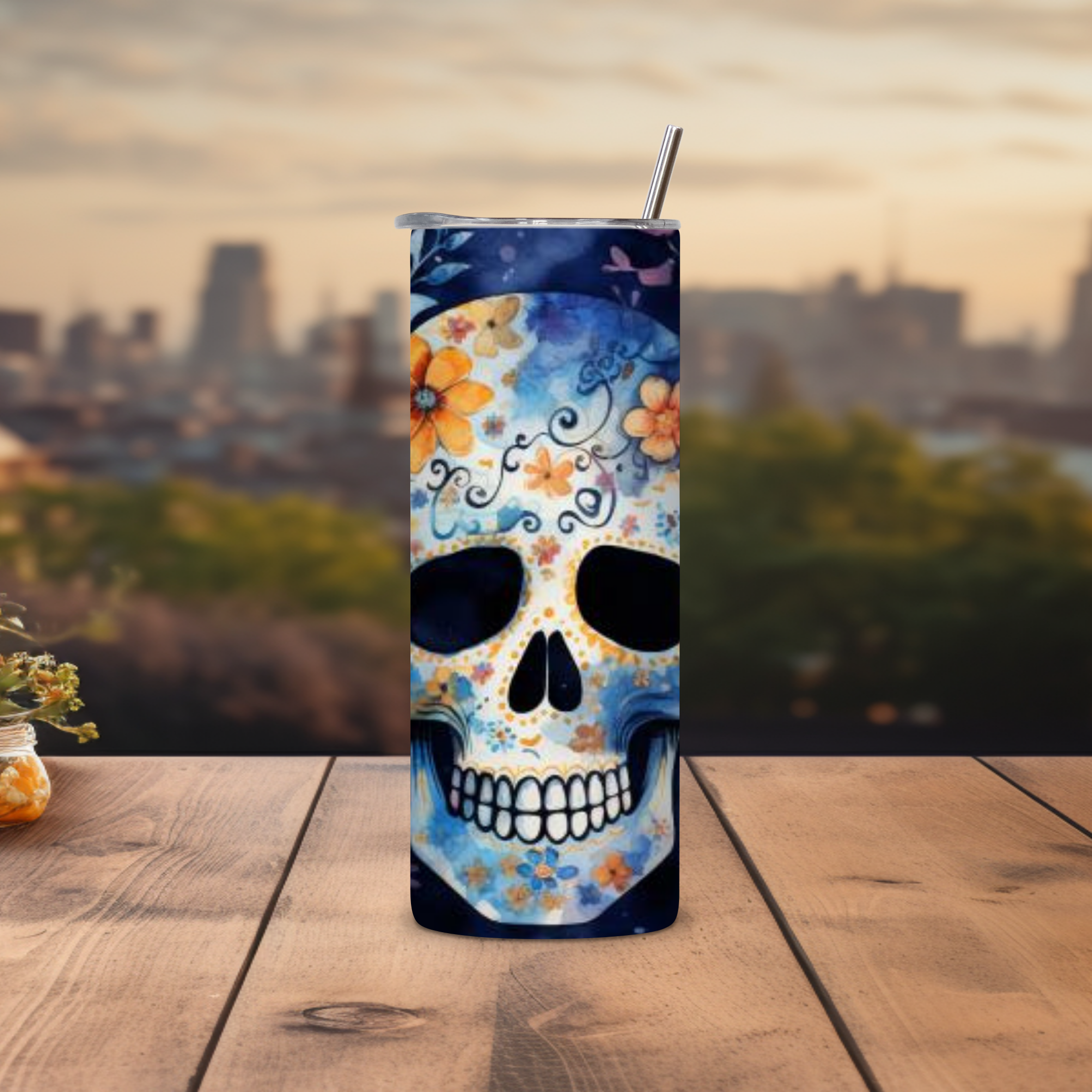 Blue Flower Skull Mockup 1.png