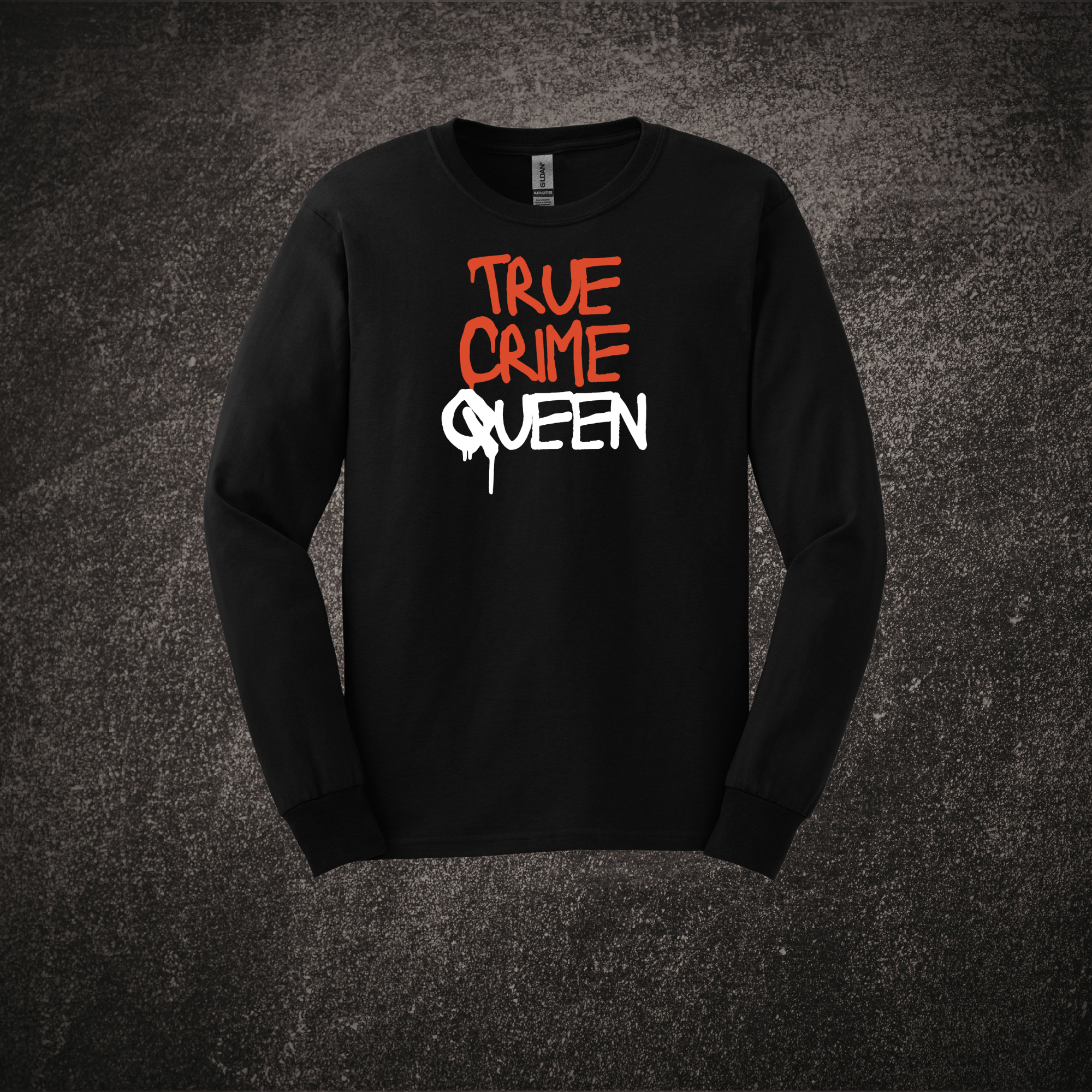 True Crime Queen LS Tee Black.png
