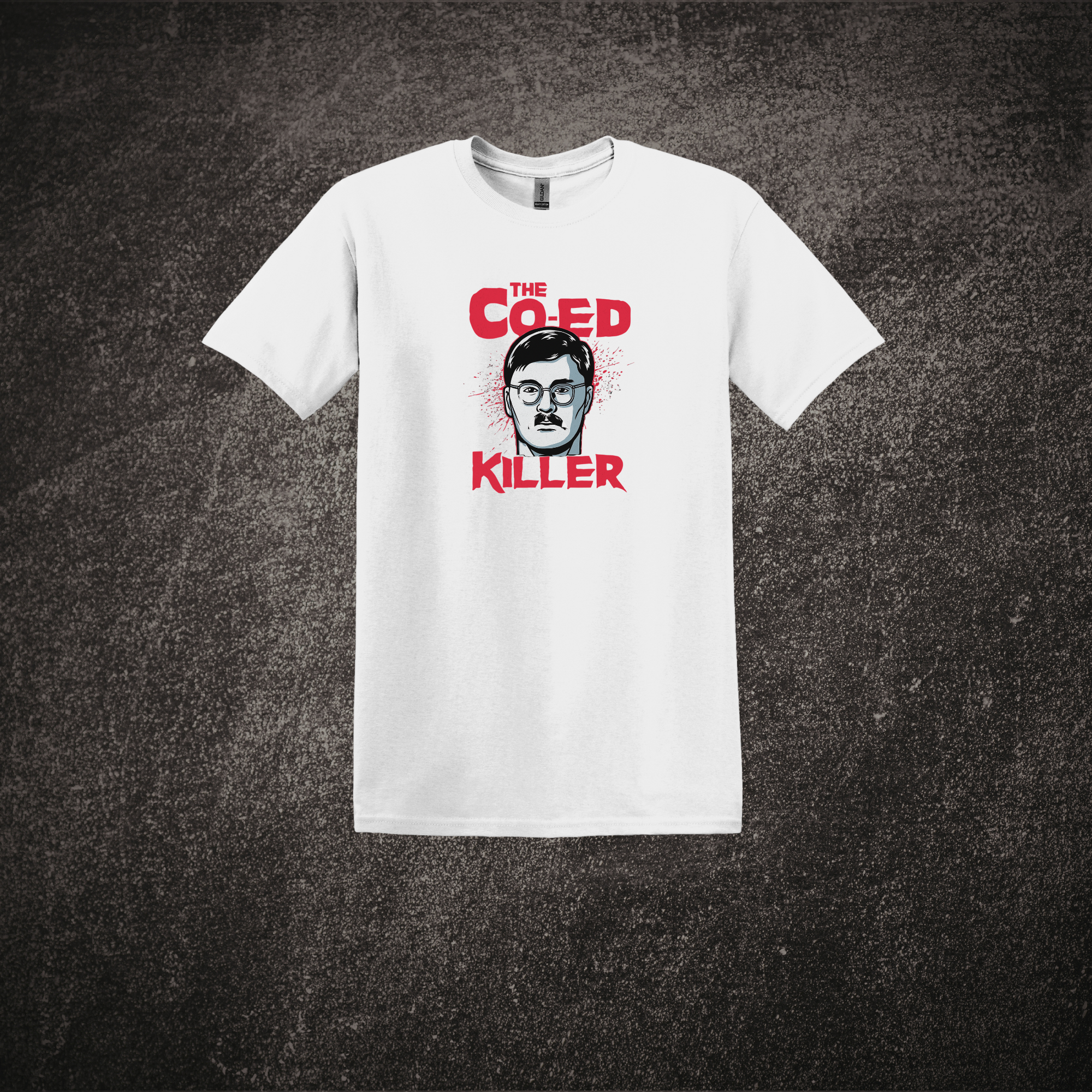 The Co-Ed Killer Mockup - SS Tee White.png