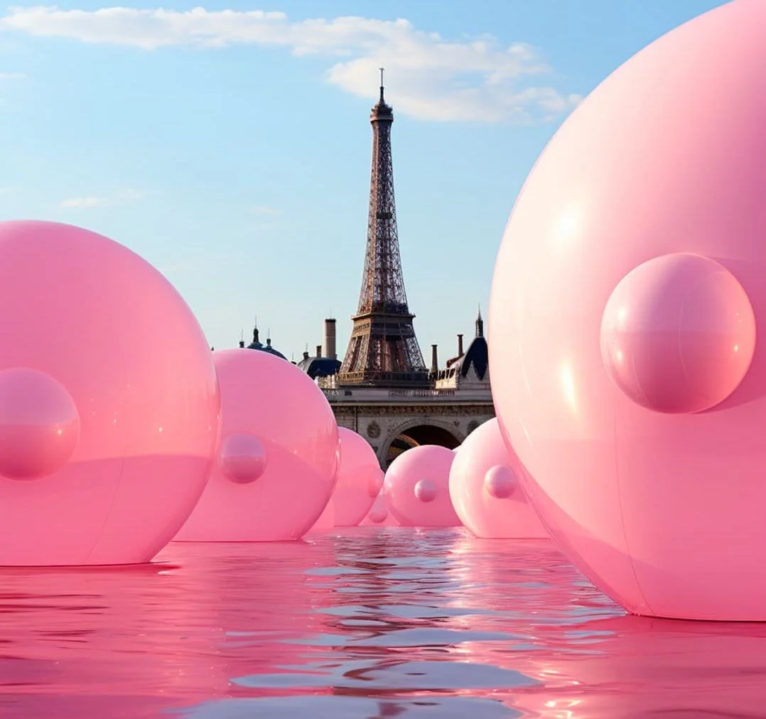 Campagne cancer du sein, paris, octobre rose, ia, midjourney, digital, reseau sociaux, ruban rose, plus rose la vie