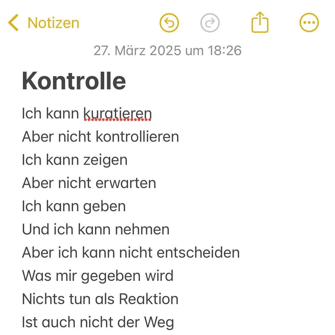 Kontrolle #lyrics #gedicht #germanpoetry