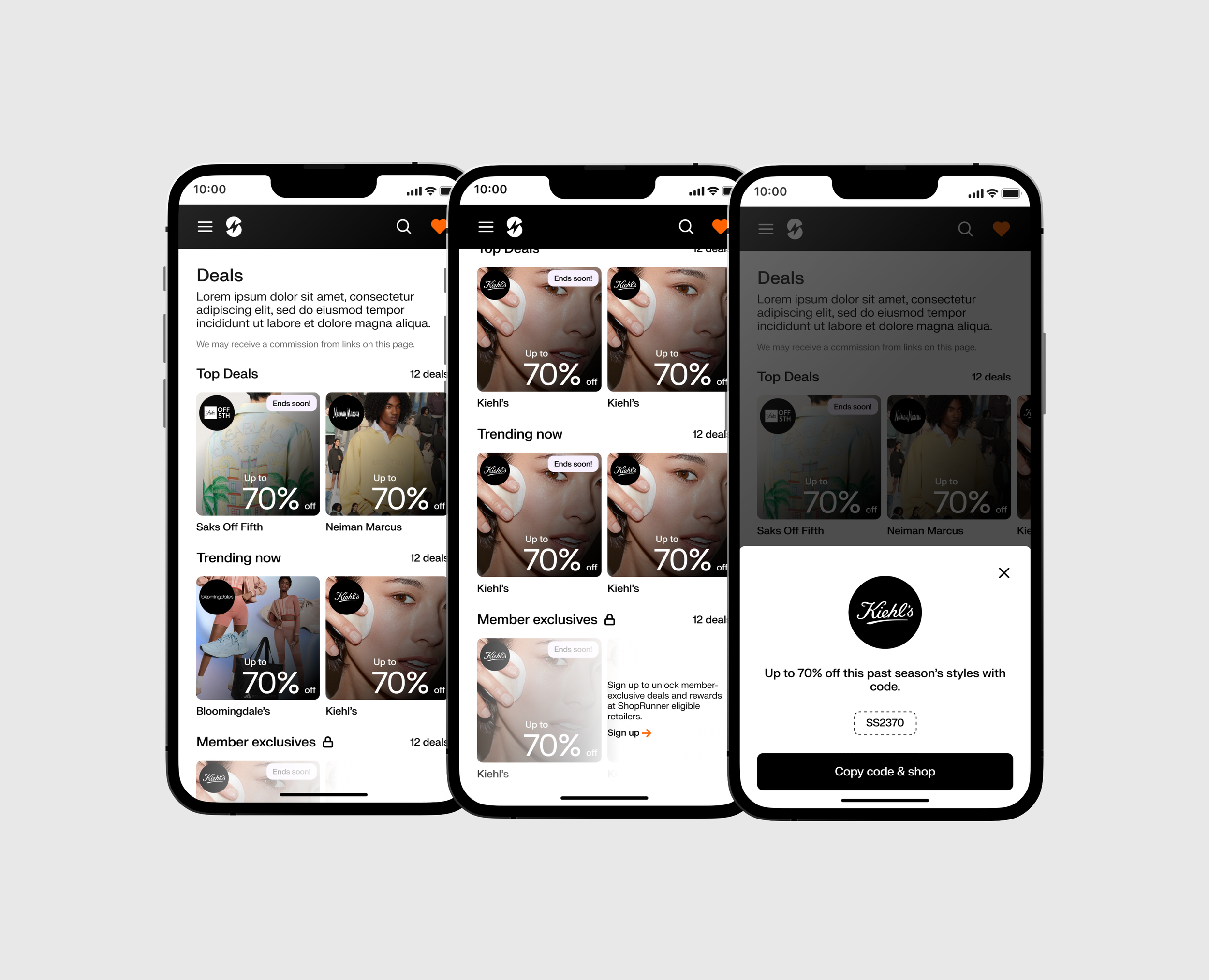 Our deals page is a key part of our experience, both from a user and business perspective. We gathered quantitative and qualitative data to redesign and optimize performance for the page.  
