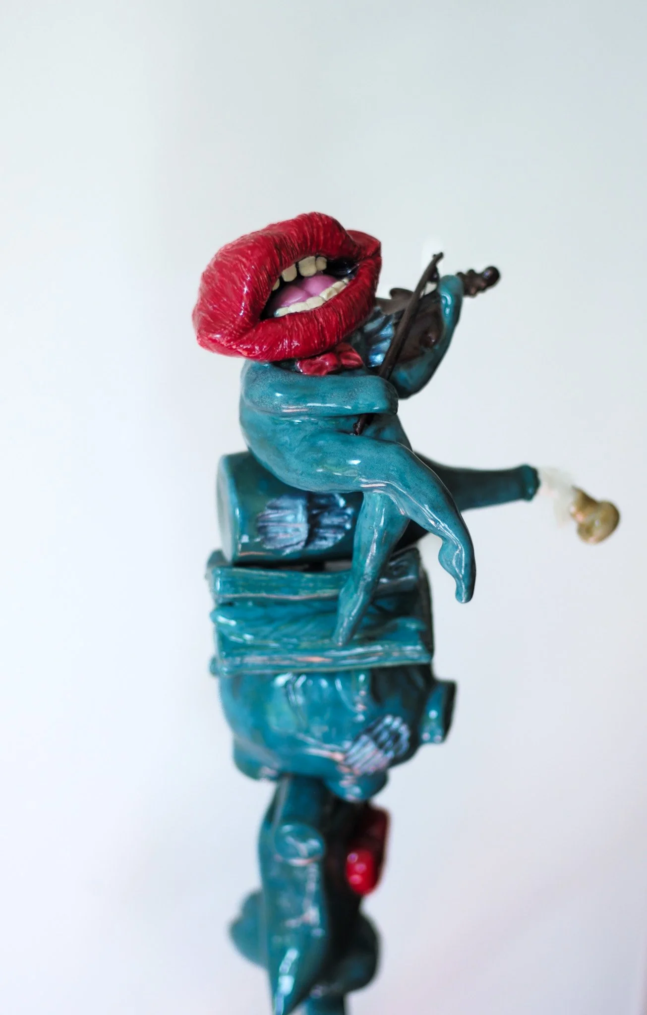The Hungry Dreamer | Glazed Ceramics | 30 x 9 x 7 " - 76 x 23 x 18 cm