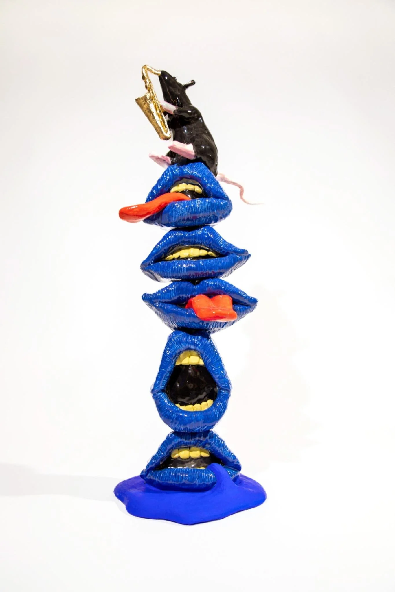 Blue notes | Glazed Ceramics | 21.5 x 7 x 8 " - 55 x 18 x 20 cm