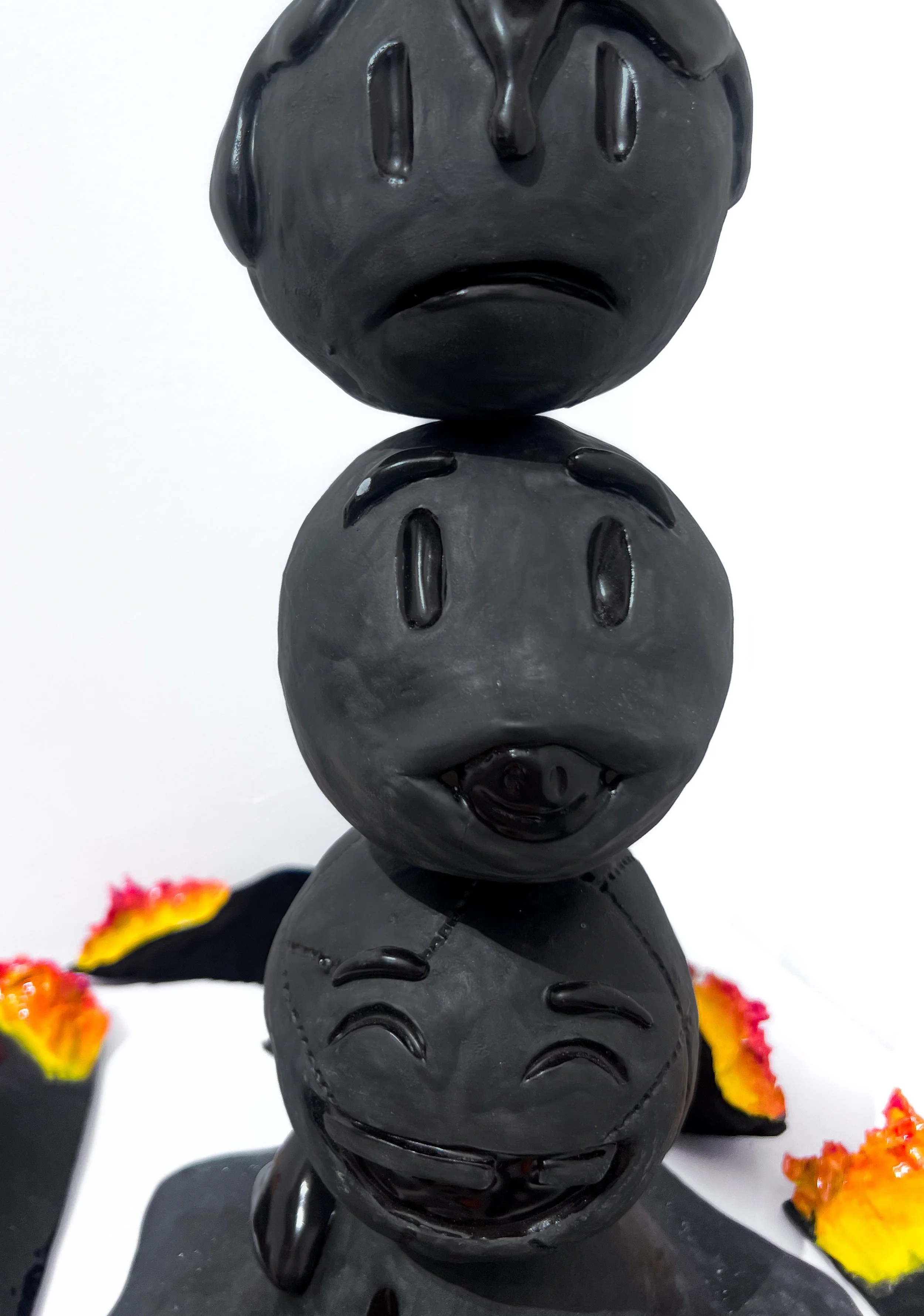Consumed | Glazed Ceramics | 56,5 x 30 x 24 " - 143,5 x 76 x 61 cm