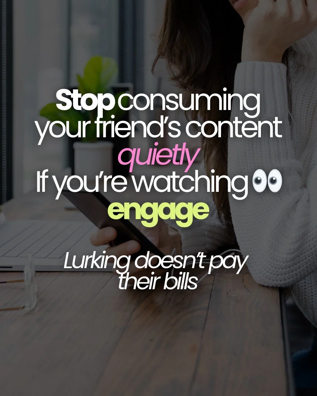 If you have a business owner in your life, go engage with their content today. Like it. Comment. Share it.

Support doesn&rsquo;t always have to cost money = sometimes it just takes intention. ❤️✨