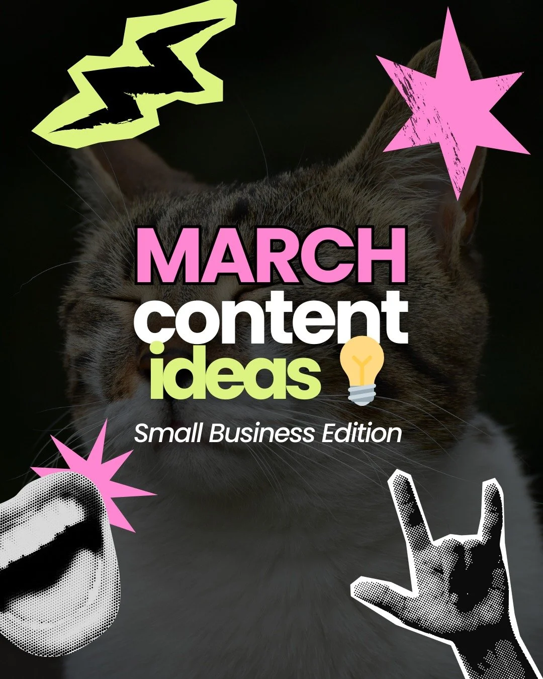 How is it almost March already? 🤯

We're getting to that point in the year where the resolutions and new year momentum begin to waiver. No worries - I got you! 

I pulled together upcoming month-long themes + key holidays and added simple post ideas