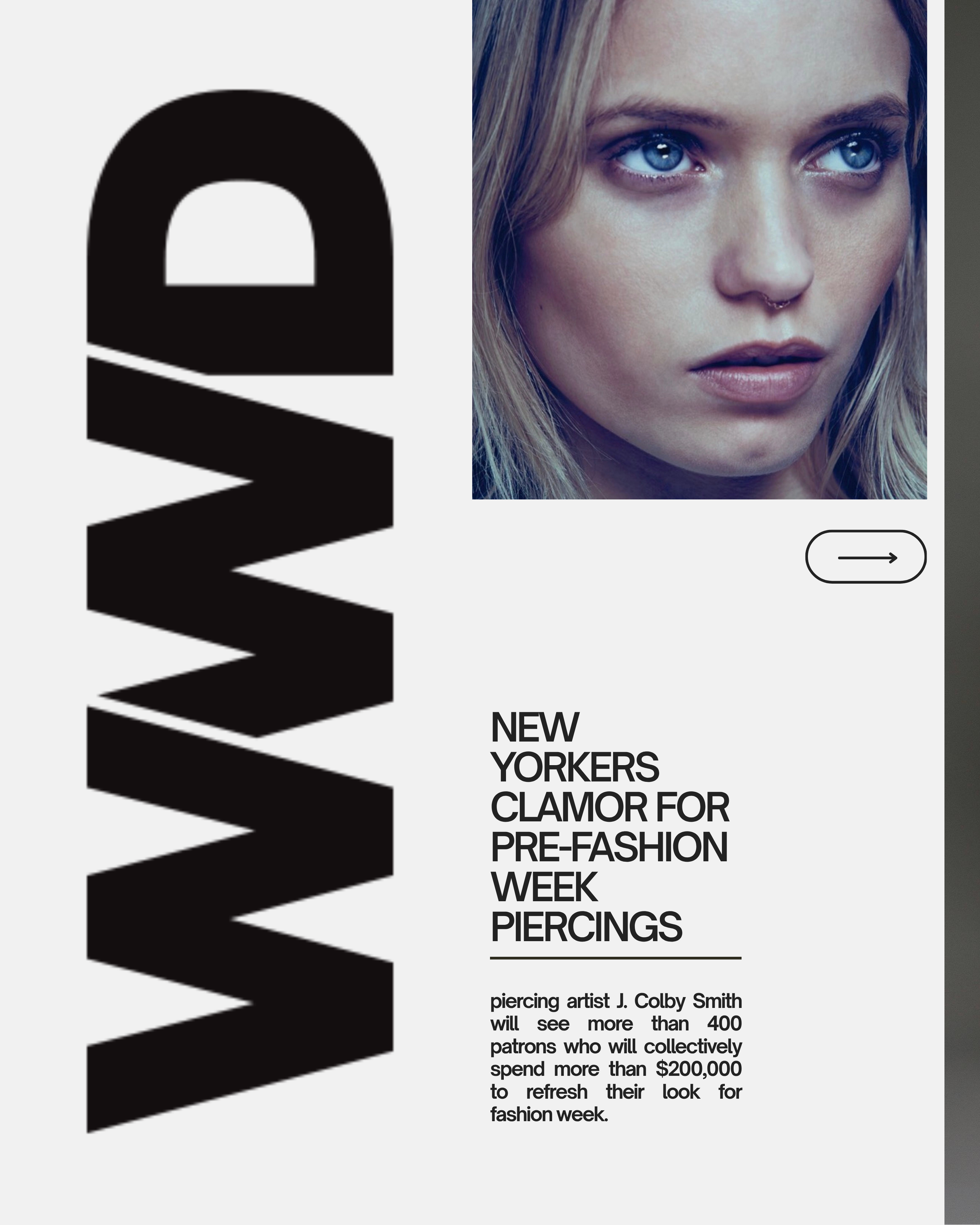 women wear daily article featuring J. Colby Smith of 108 Studio for luxury piercing and jewelry