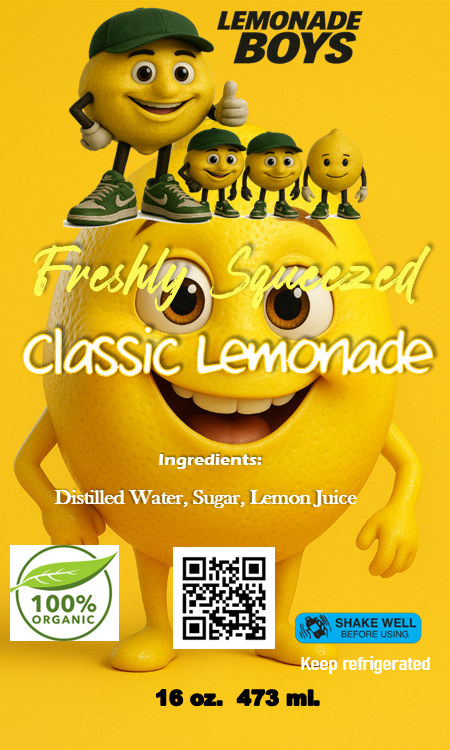 Lemonade Boys Classic Lemonade 16 oz.