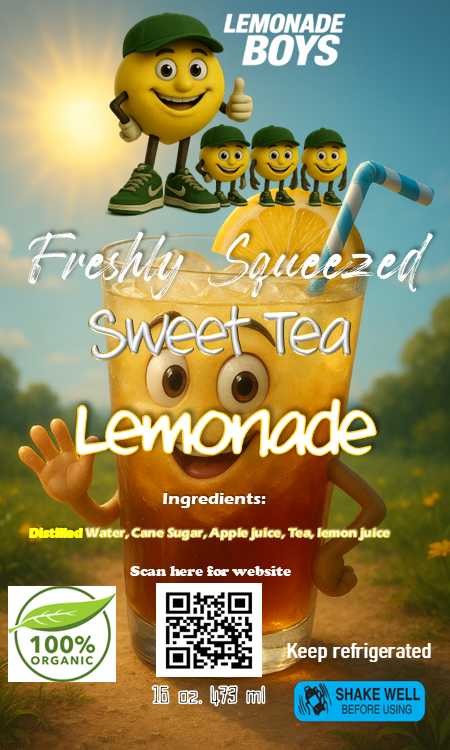 Lemonade Boys Sweet Tea & Lemonade (Arnold Palmer) 16 oz.