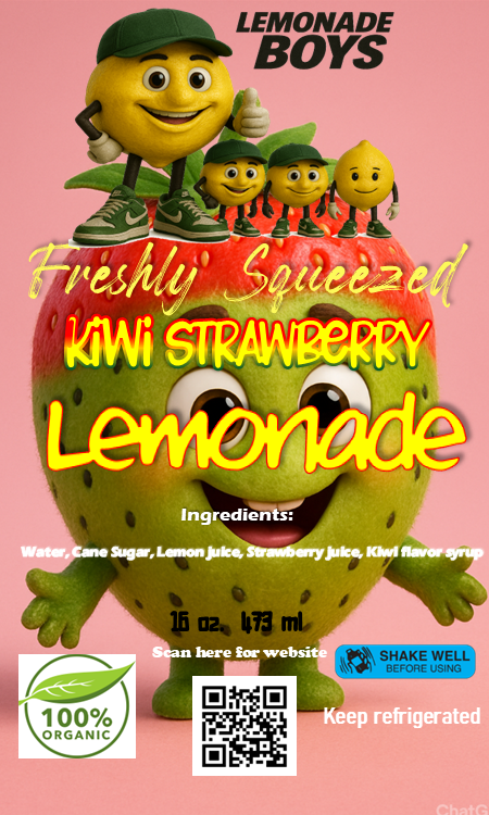 Lemonade Boys Kiwi Strawberry lemonade