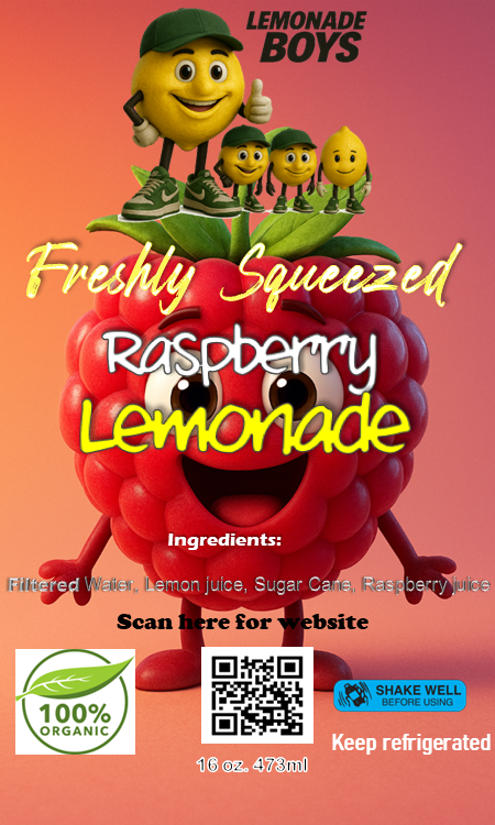 Lemonade Boys Raspberry Lemonade 16 oz.