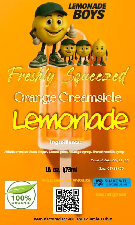 Lemonade Orange Dreamscicle lemonade