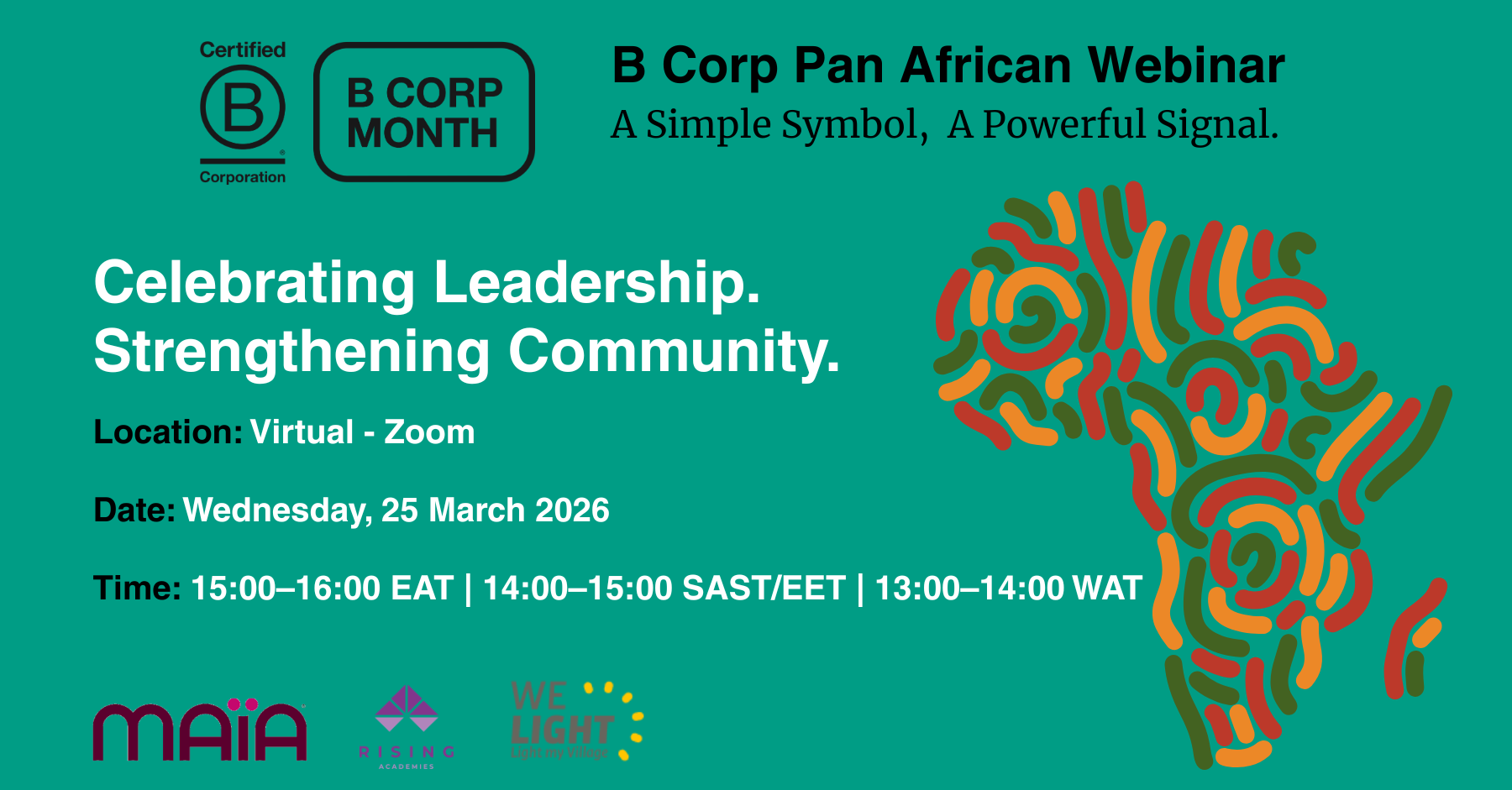 B Corp Pan African Webinar: Celebrating Leadership. Strengthening Community.