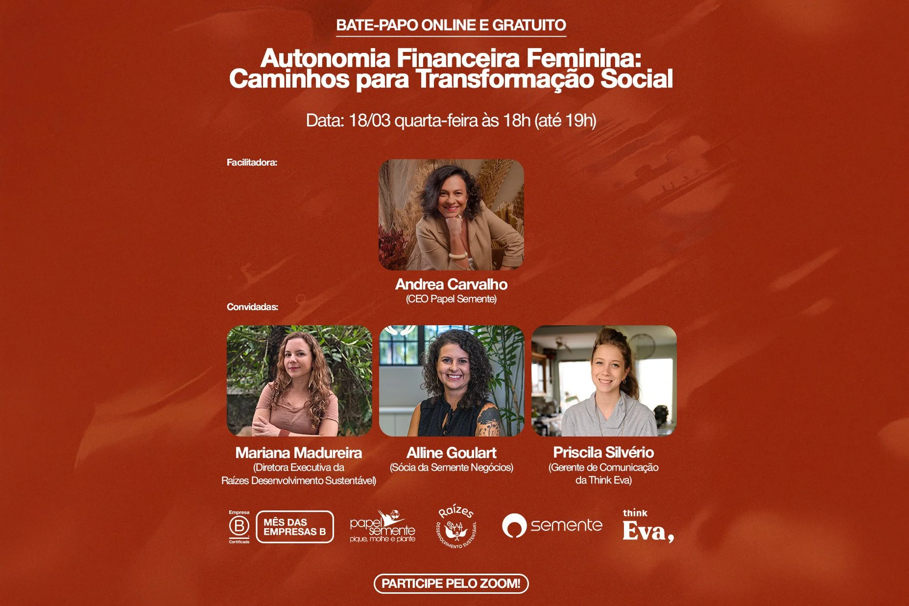 [BRASIL] Webinar Autonomia Financeira Feminina: Caminhos para Transformação Social