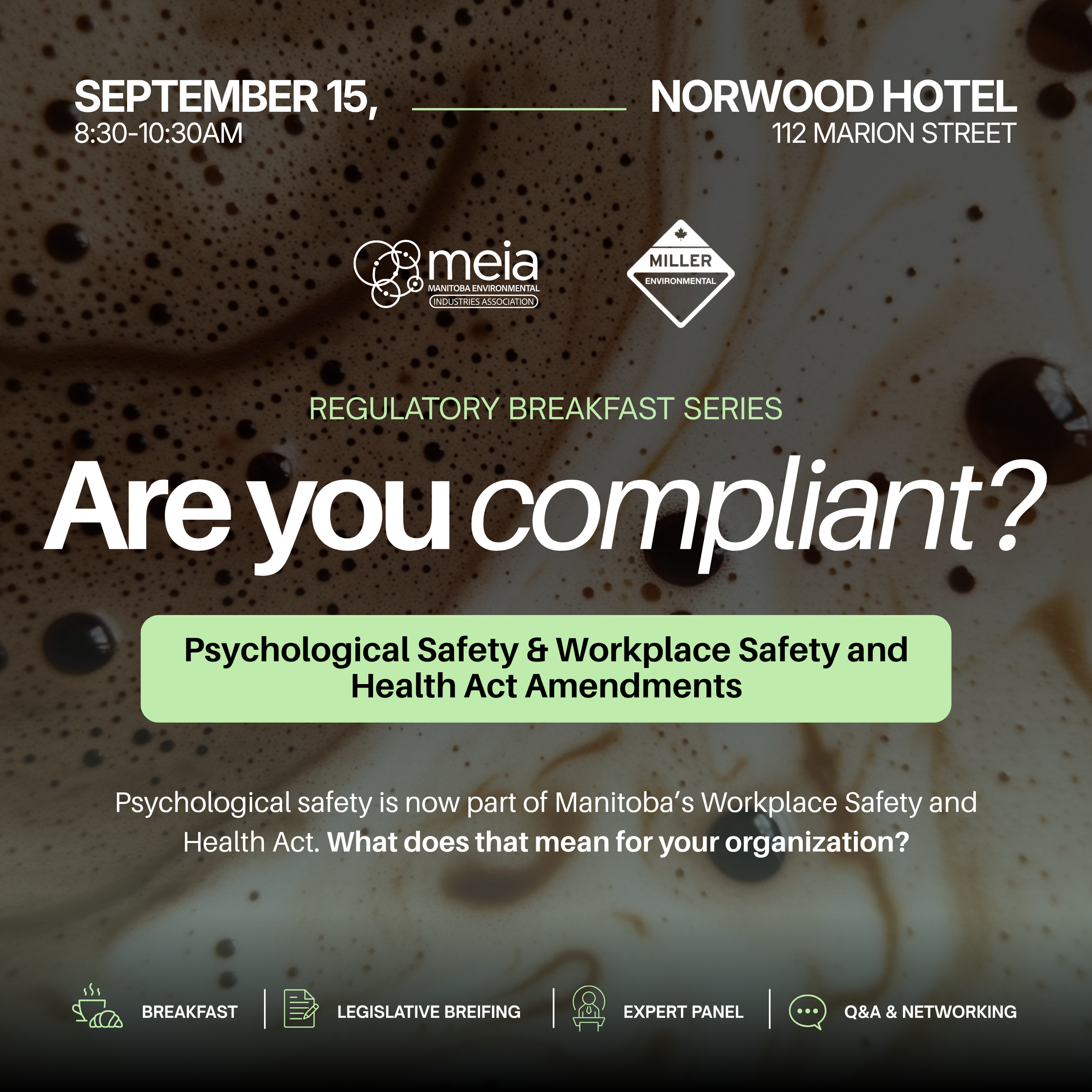 Regulatory Breakfast Series: Psychological Safety & Workplace Safety and Health Act Amendments