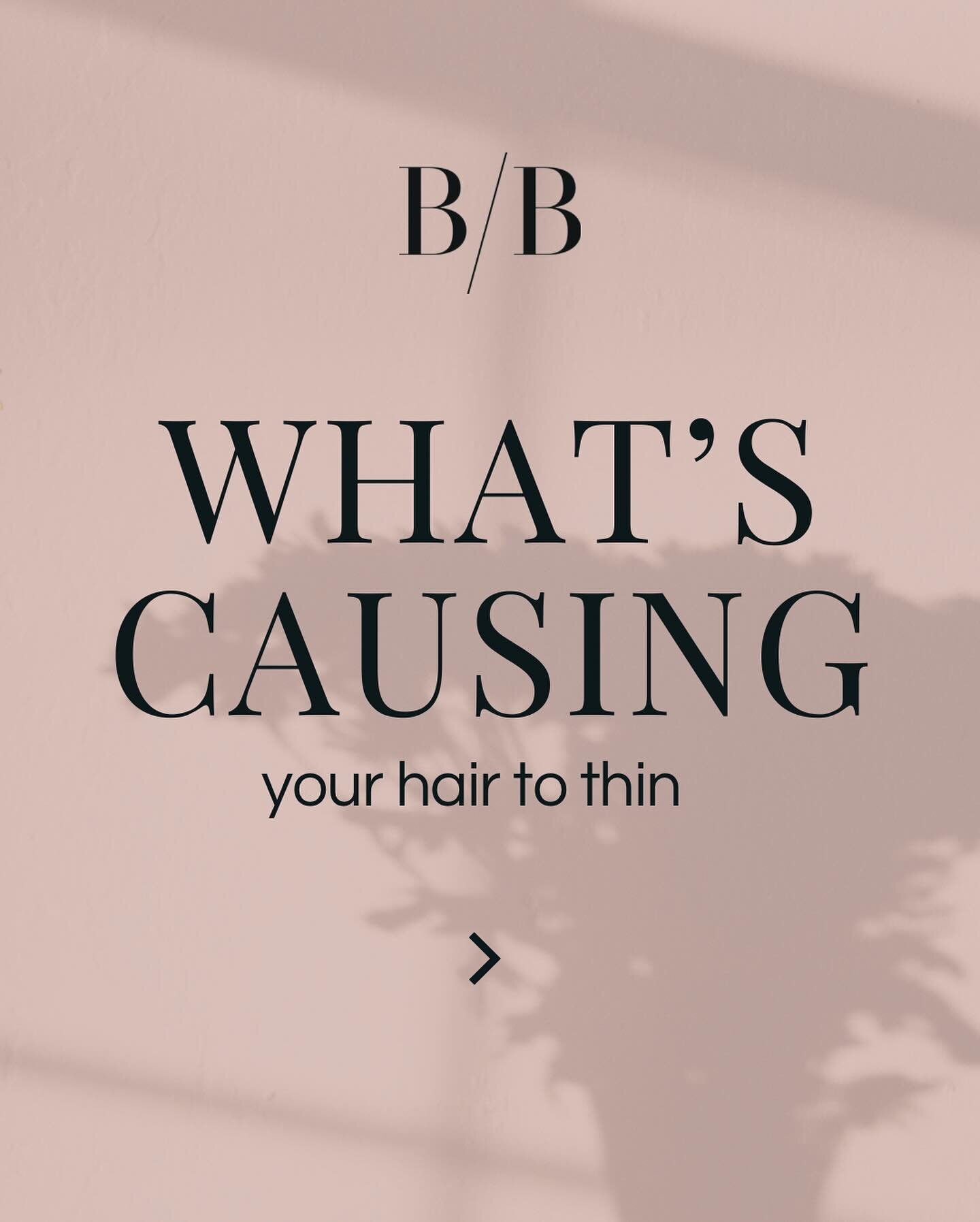 We know not having an answer for your hair thinning can feel frustrating. 

We are here to help you. Schedule online for a &ldquo;hair loss consultation&rdquo; and we are happy to help. 

Best, 
B/BAUER Hair Lounge