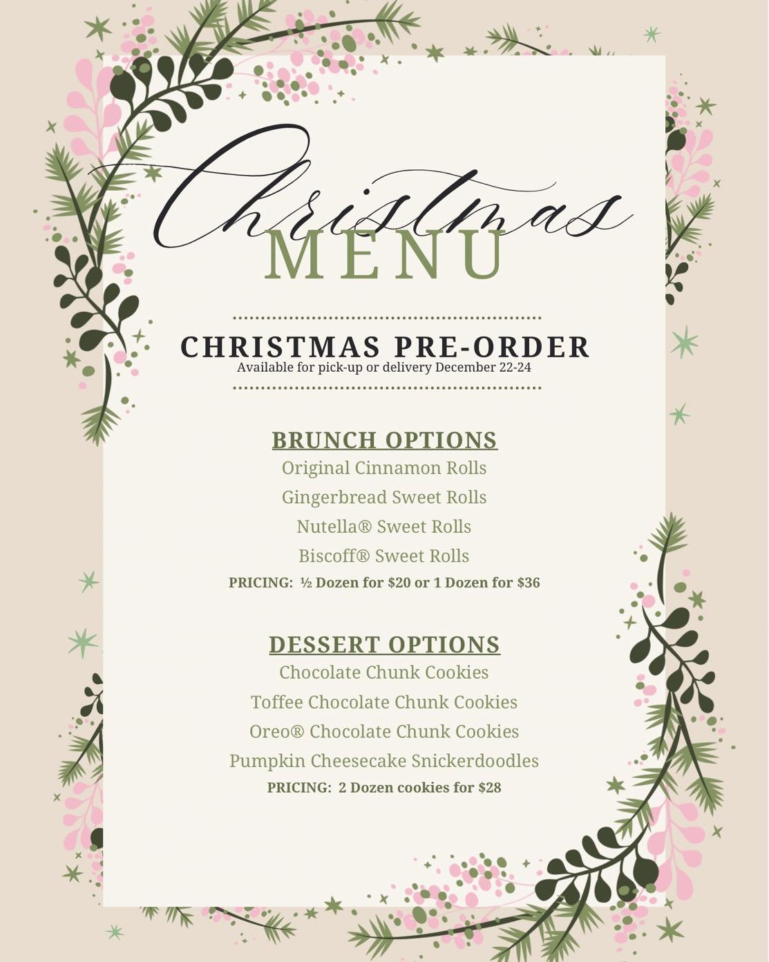 Just a reminder that our Christmas Pre-Order is live, so head on over to www.faithfulsummitbakery.com/pre-order to get your spot! 

#baking #bakery #shopjohnsoncounty #joshuatx #johnsoncountytx #fortworthcakestudio #godleytxlocal #godleytxbakery #god