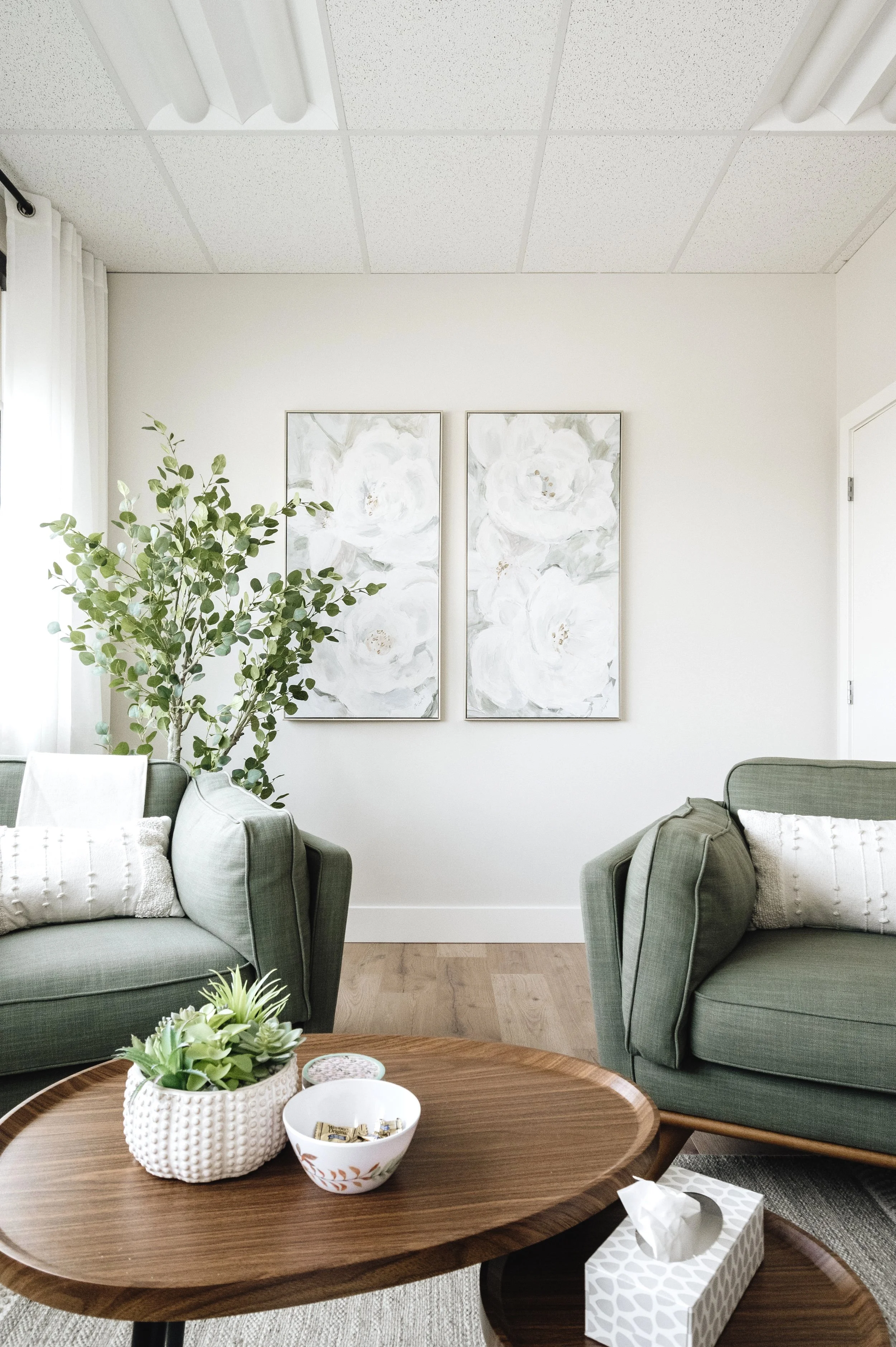 Counselling room at Stillwater Therapy in Fort McMurray