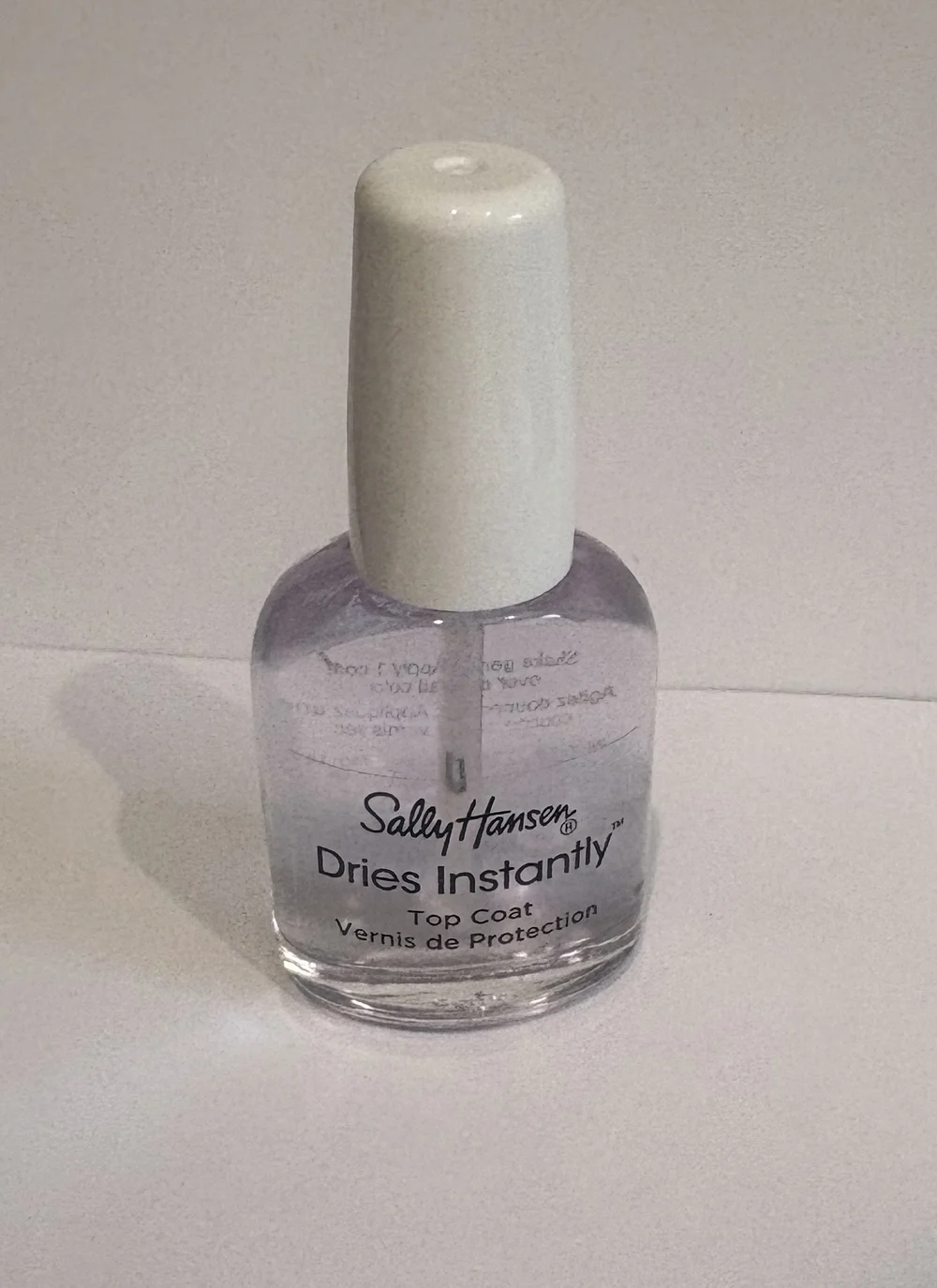 Fast-drying clear polish used as a slide sealant
