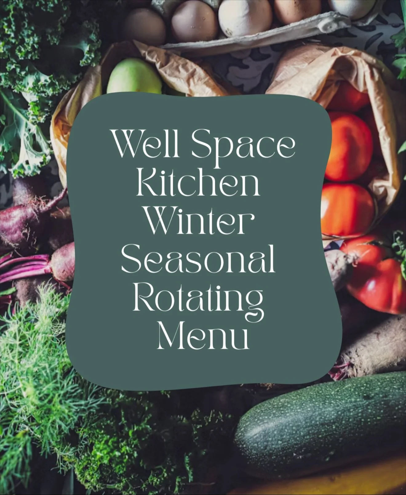 Very excited about this. 🥗🍜🍫🍆🥑🥦🥩🍯🥕

New format and new flavors coming in December. 

This is what you all can expect on the winter seasonal rotating menu. This will run from December through February. 

You will still have two opportunities 