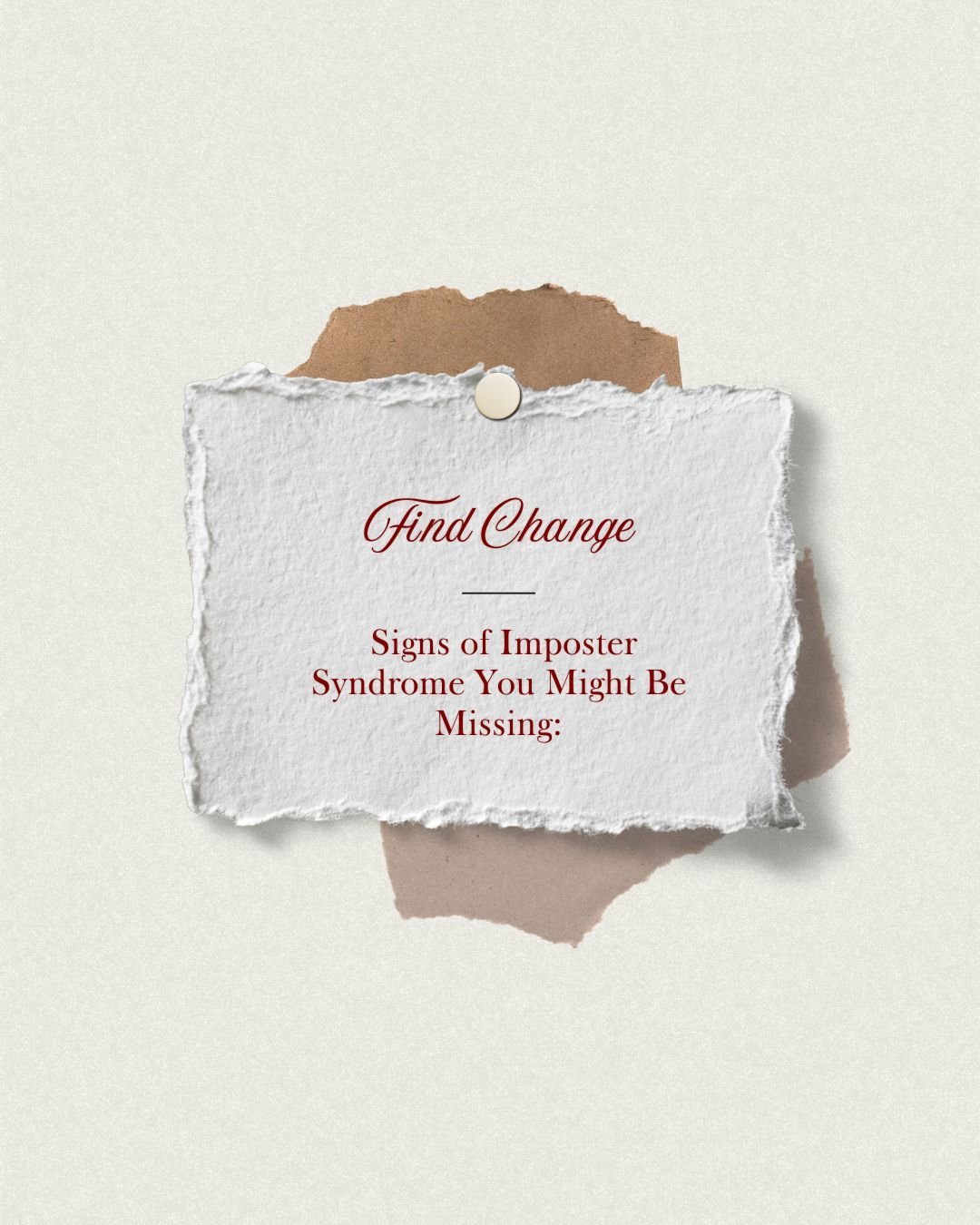 Signs of Imposter Syndrome You Might Be Missing:

✅ Over-preparing for simple tasks
✅ Discounting praise
✅ Constantly comparing yourself
✅ Fear of being &ldquo;found out&rdquo;
Sound familiar? It doesn&rsquo;t have to stay this way.
#ConfidenceDynami