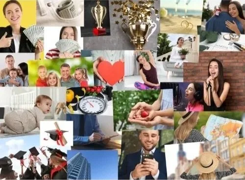 Collage of a girls life.