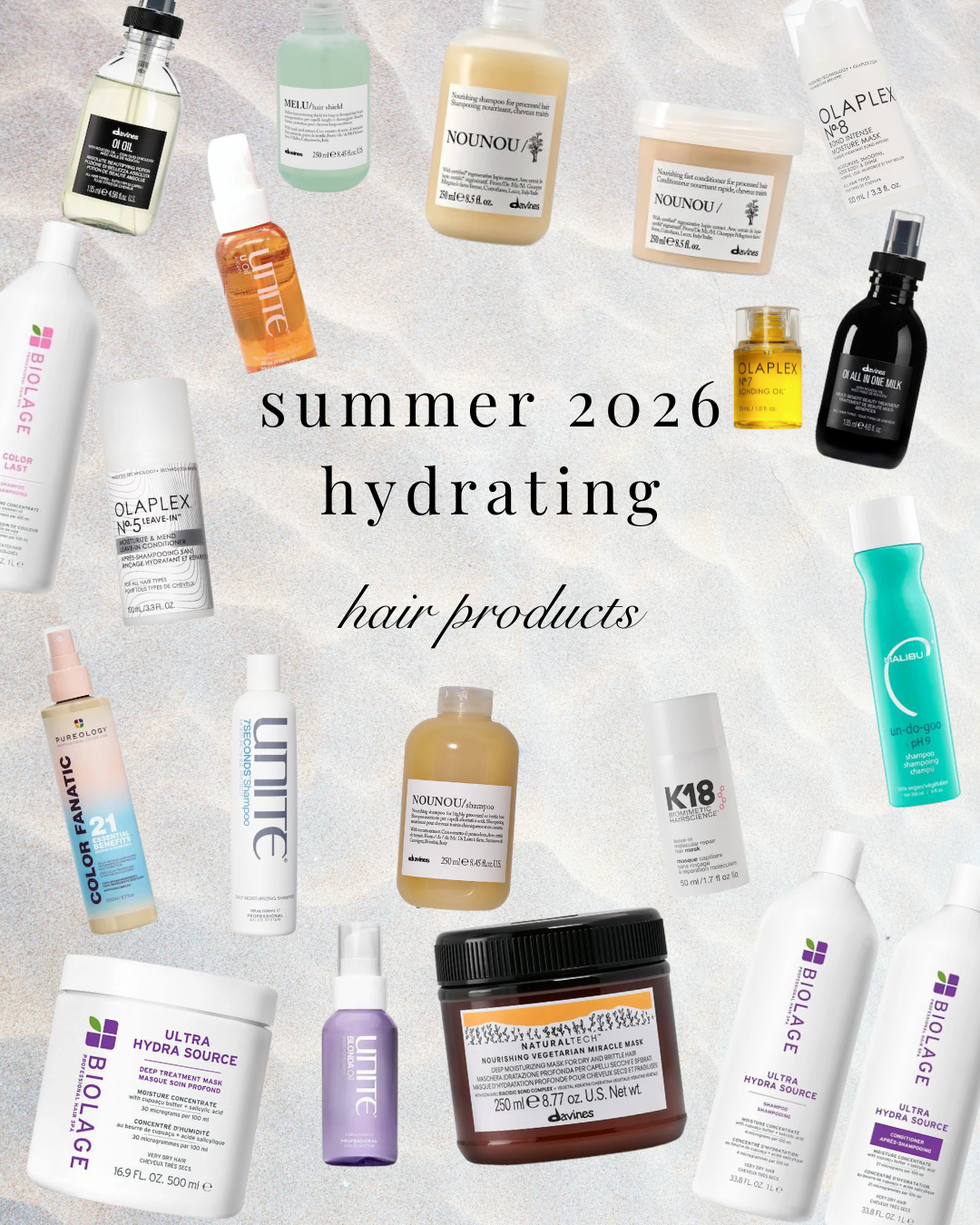 summer haircare products for fine hair and extensions