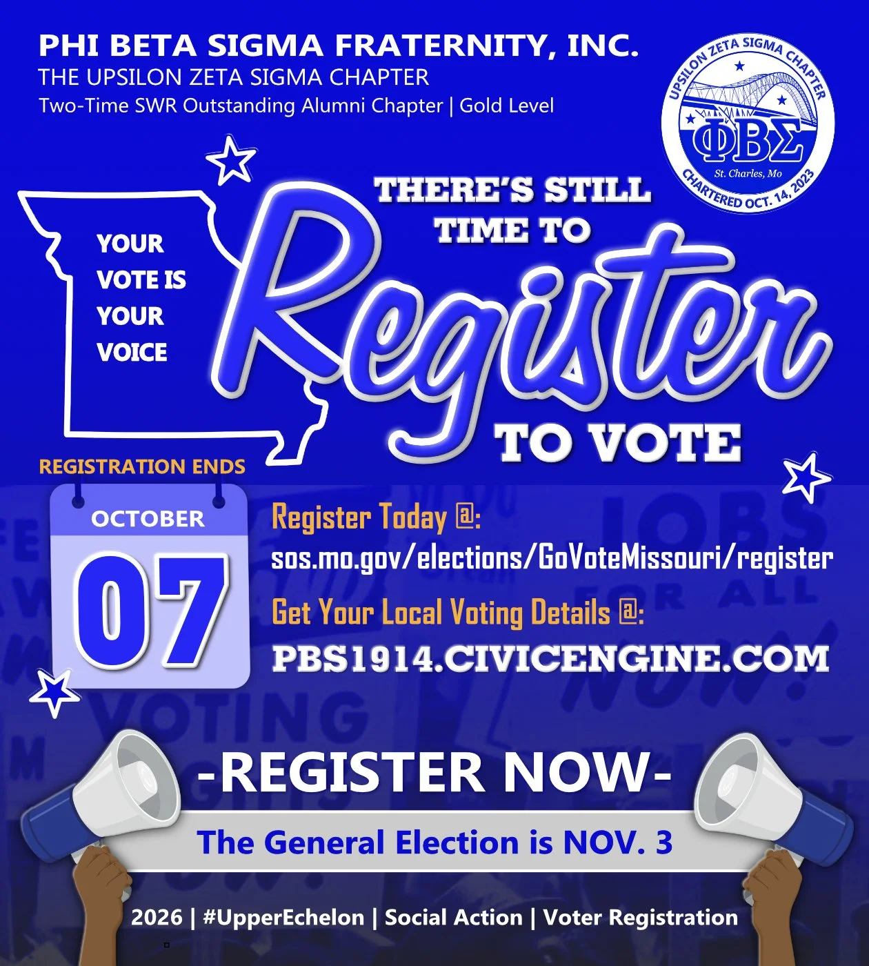 There’s Still Time To REGISTER TO VOTE