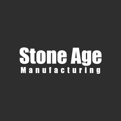 Stone Age Manufacturing logo on a dark background.