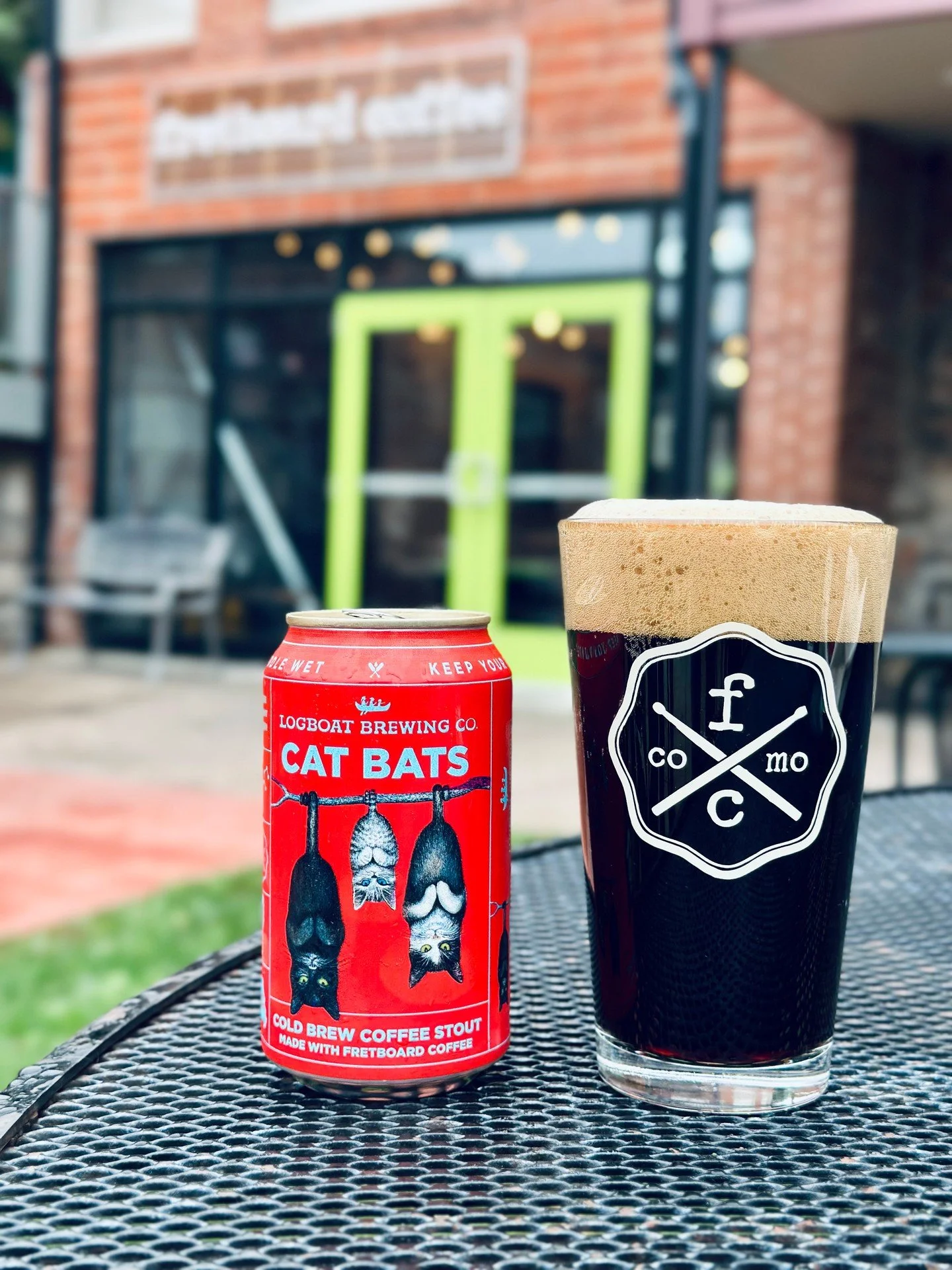 Inspired by our love of coffee and collaboration...we are happy to introduce Cat Bats Coldbrew Coffee Stout! This medium bodied stout is brewed with dark roasted malts that resonate and amplify the flavors of the whole bean @fretboard_coffee that was
