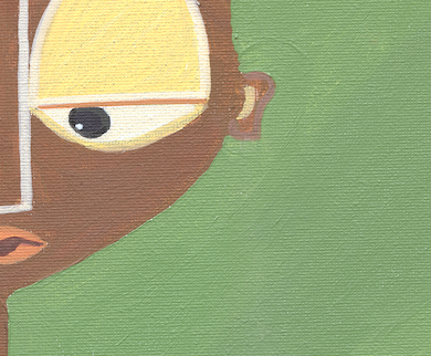 Close Up Contemporary Acrylic Figurative Art