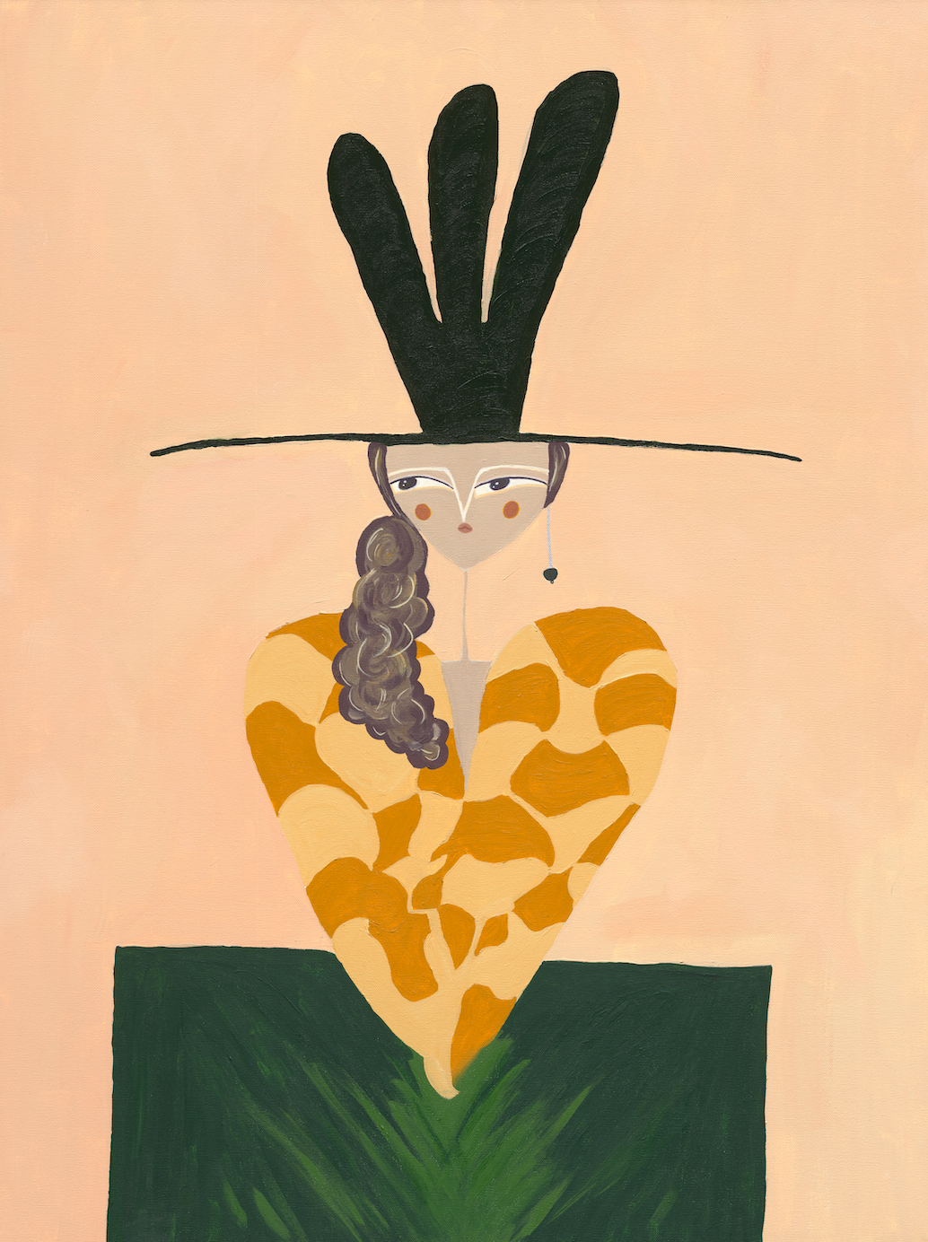 Contemporary Acrylic Figurative Art - In Her Ceremony by Chris Cammille