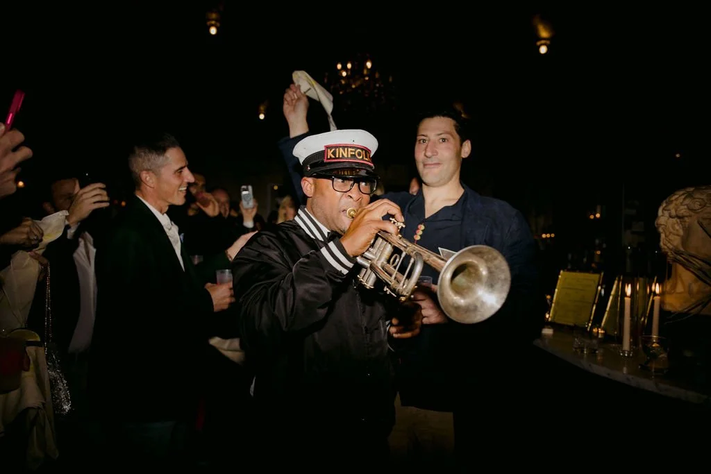 man playing the saxaphone
