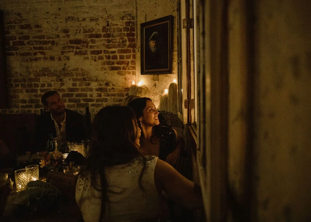 woman watching a speech