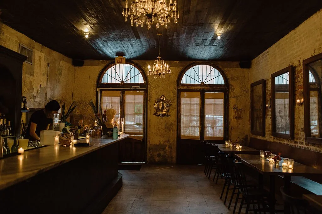 two windows looking out to the street